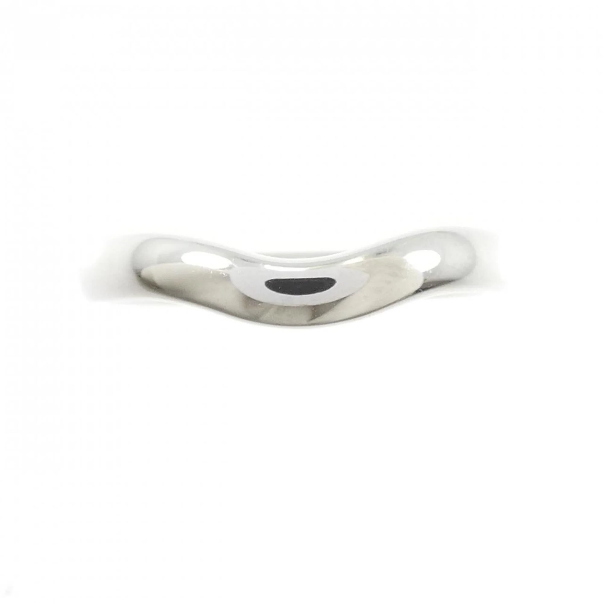 Curved Band Ring Platinum - Image 2
