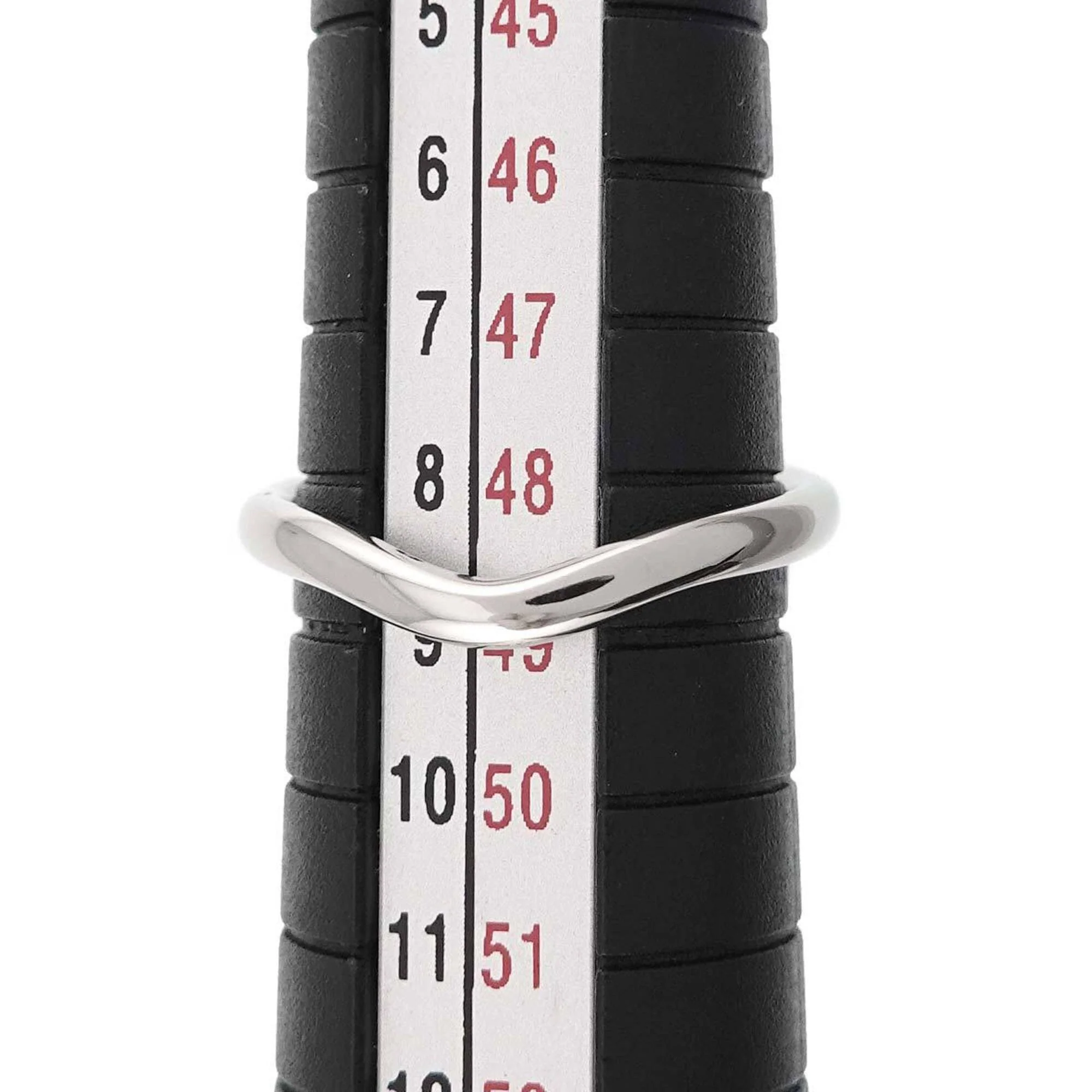 Curved Band Ring Platinum - Image 6