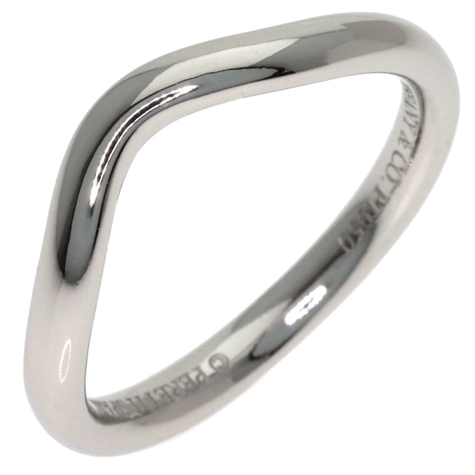 Curved Band Ring Platinum - Image 2