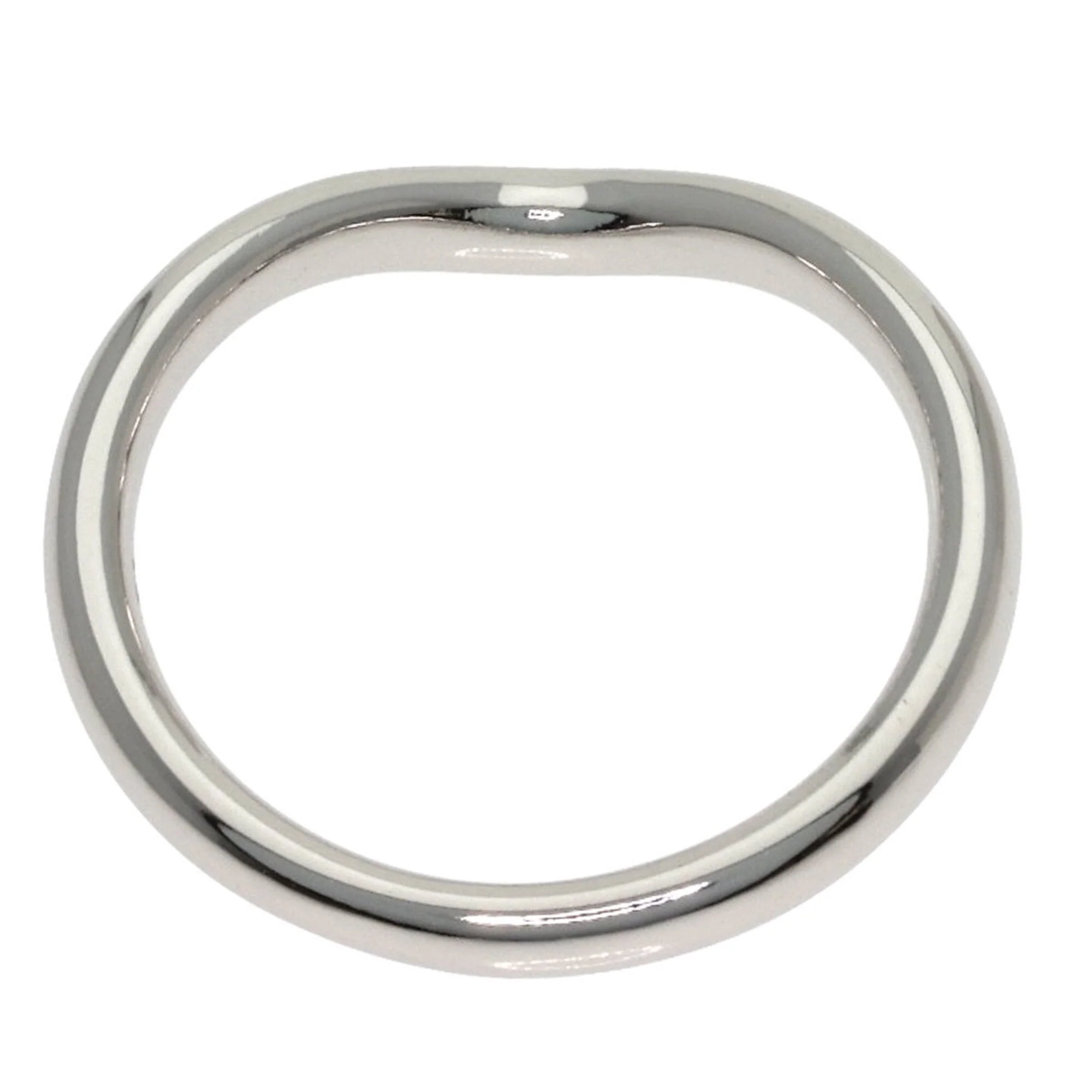 Curved Band Ring Platinum - Image 4