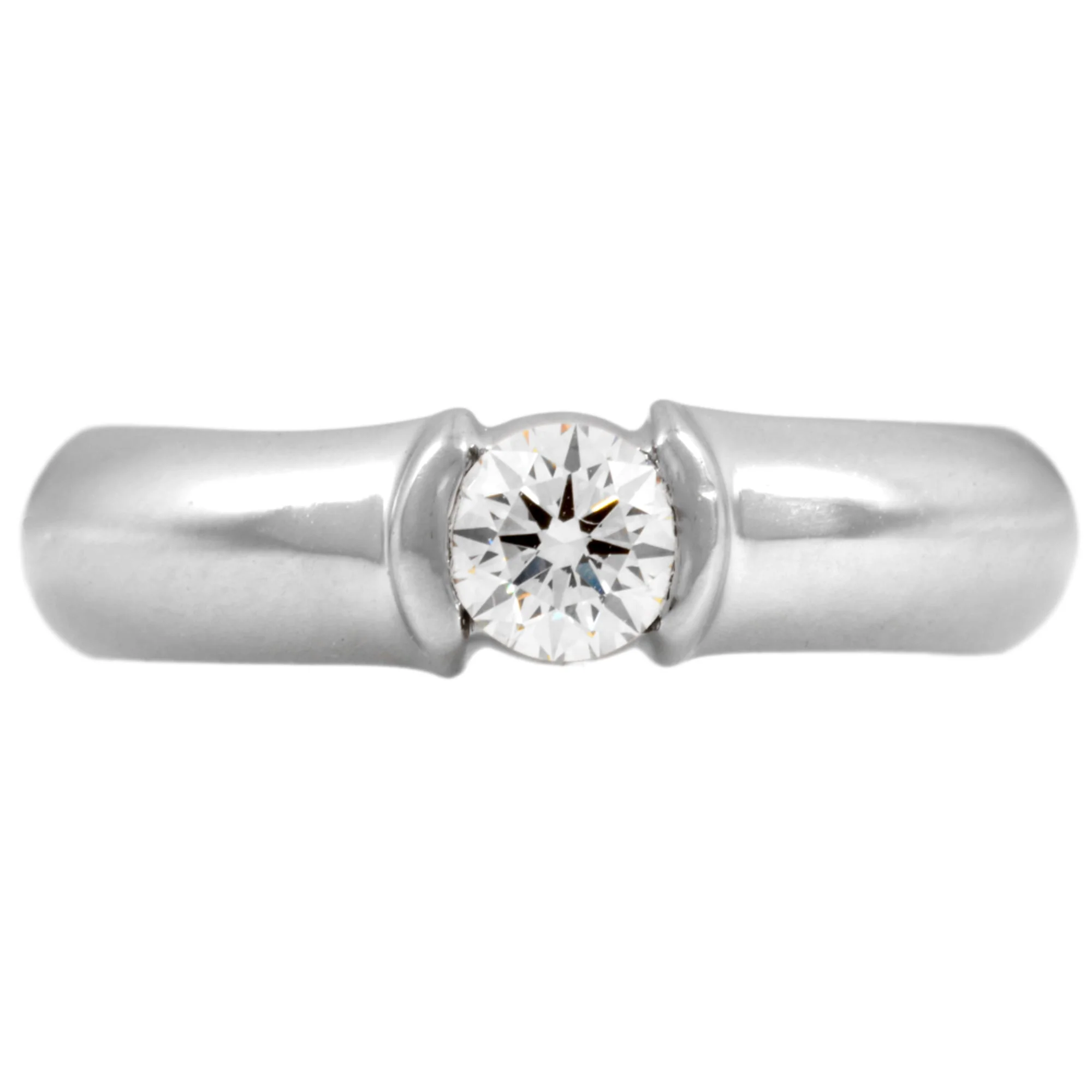 Dots Solitaire Ring Platinum with Diamond - Image 2