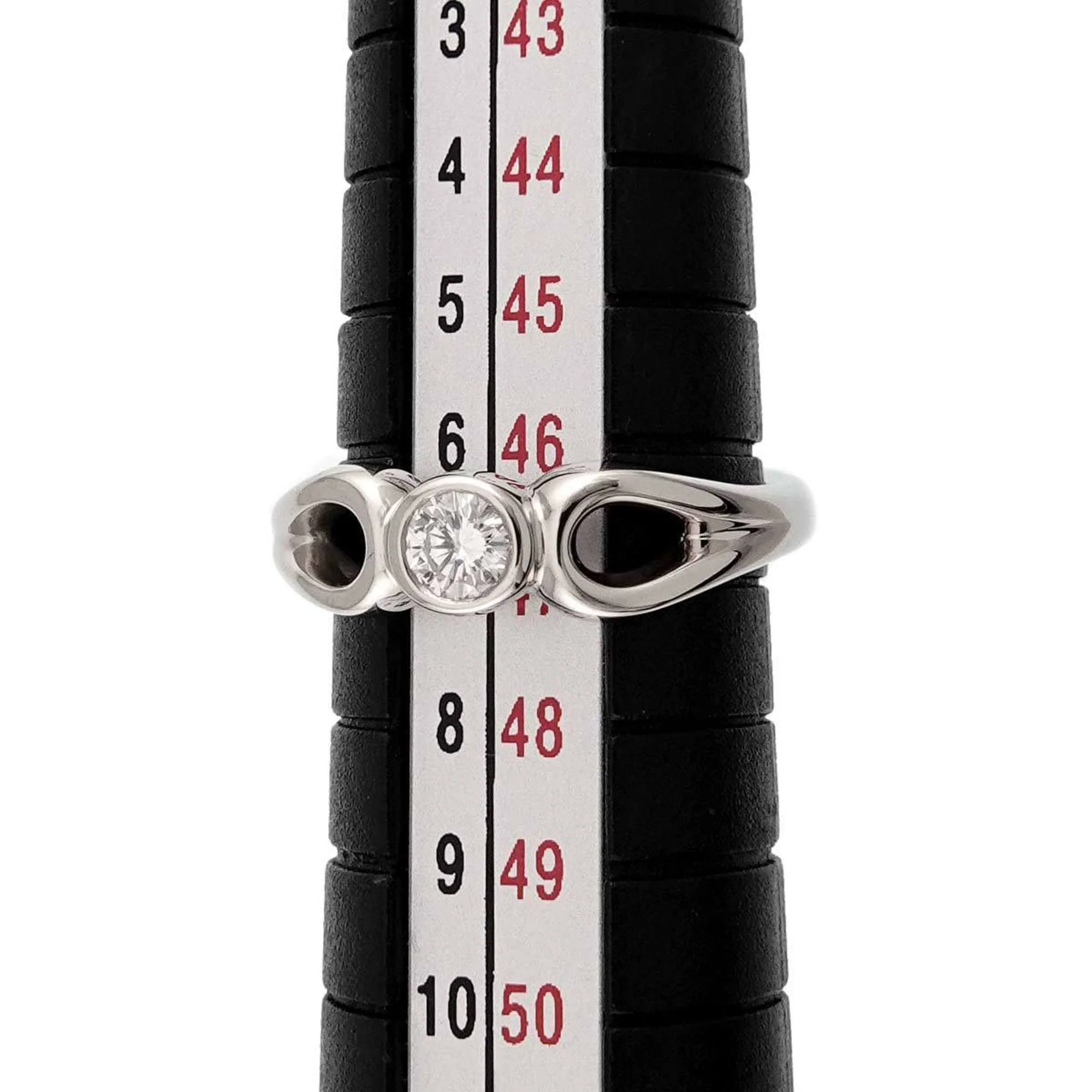 Double Teardrop Ring Platinum - Image 6