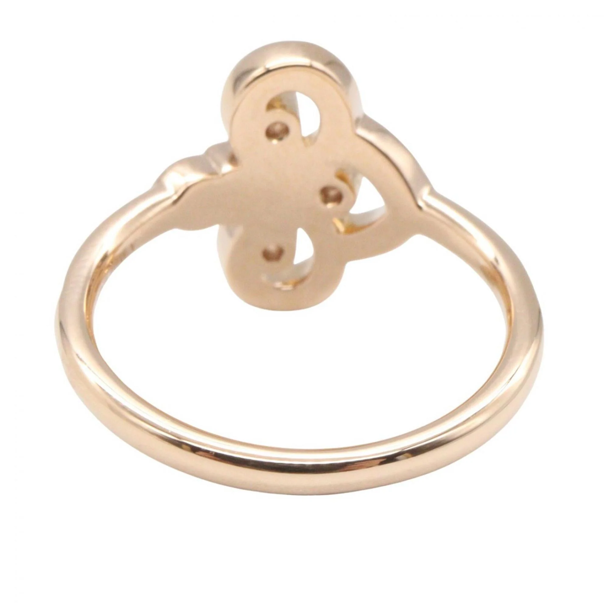 Fleur-de-lis Ring 18K Rose Gold and Diamond - Image 3