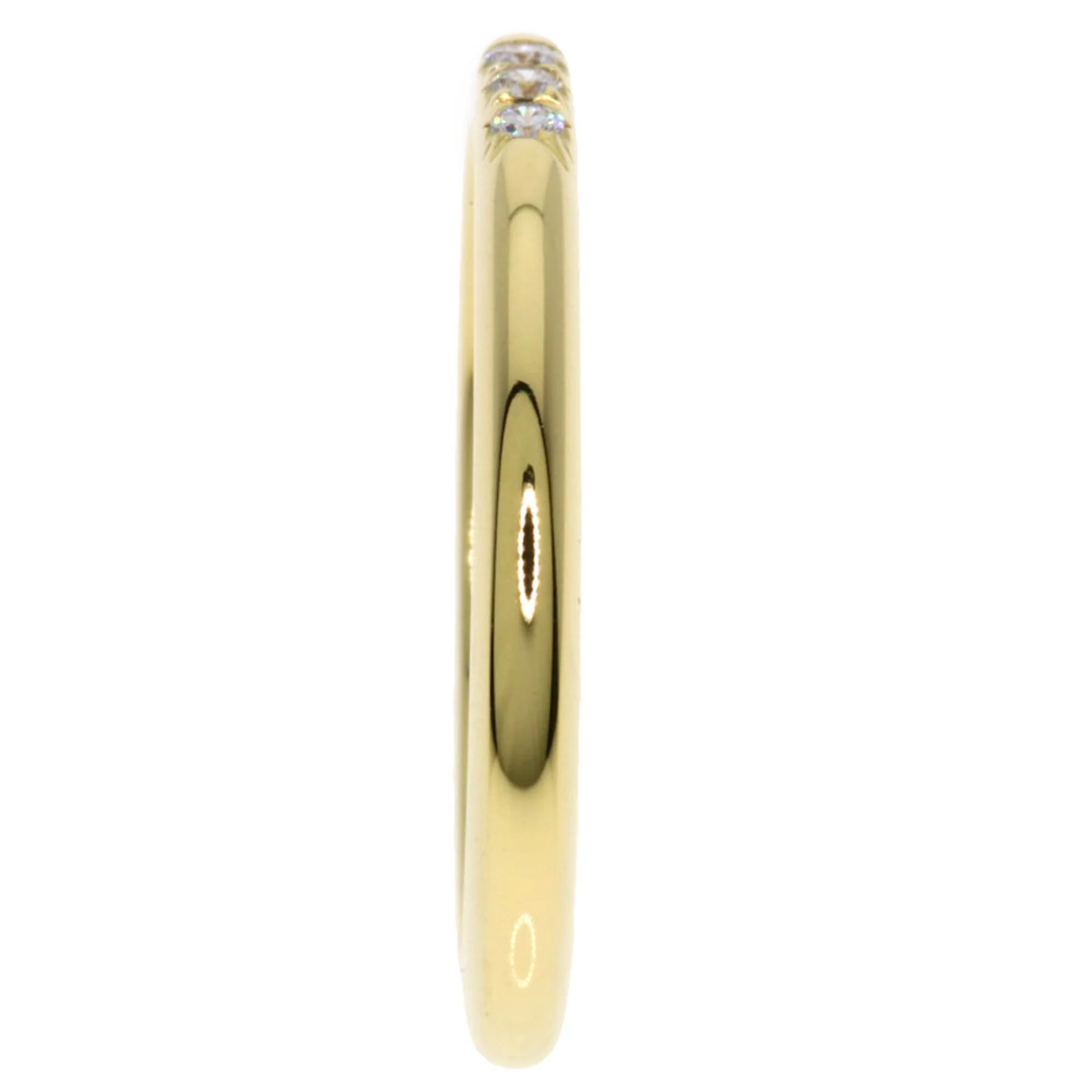 Forever Band Ring 18K Yellow Gold with Diamond - Image 3