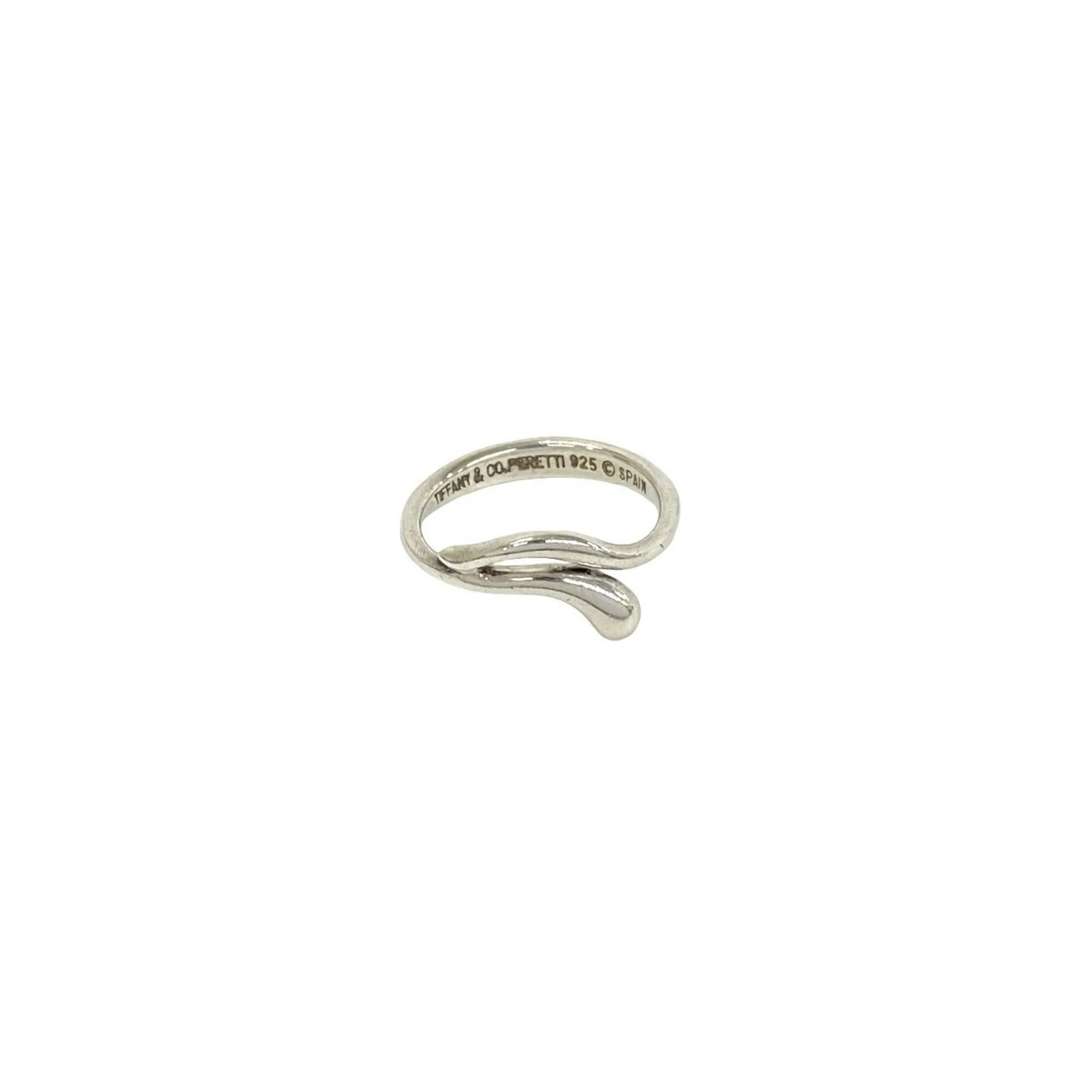 Freeform Teardrop Ring Sterling Silver