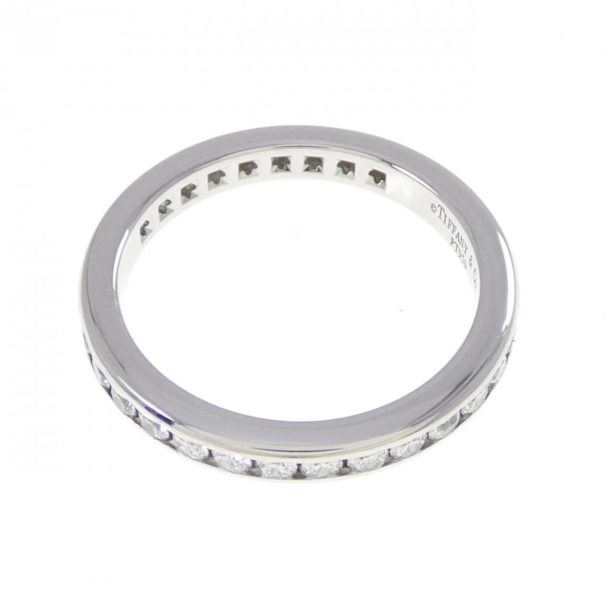 Full Circle Ring Platinum with Diamonds - Image 2
