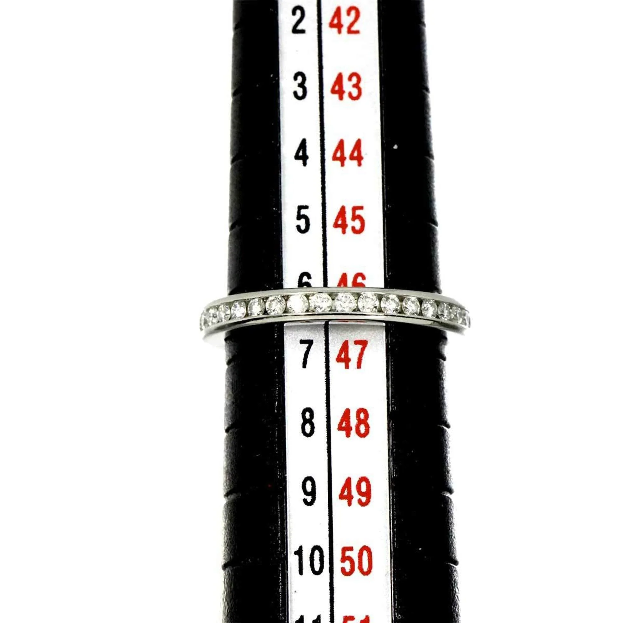 Full Circle Ring Platinum with Diamonds - Image 6
