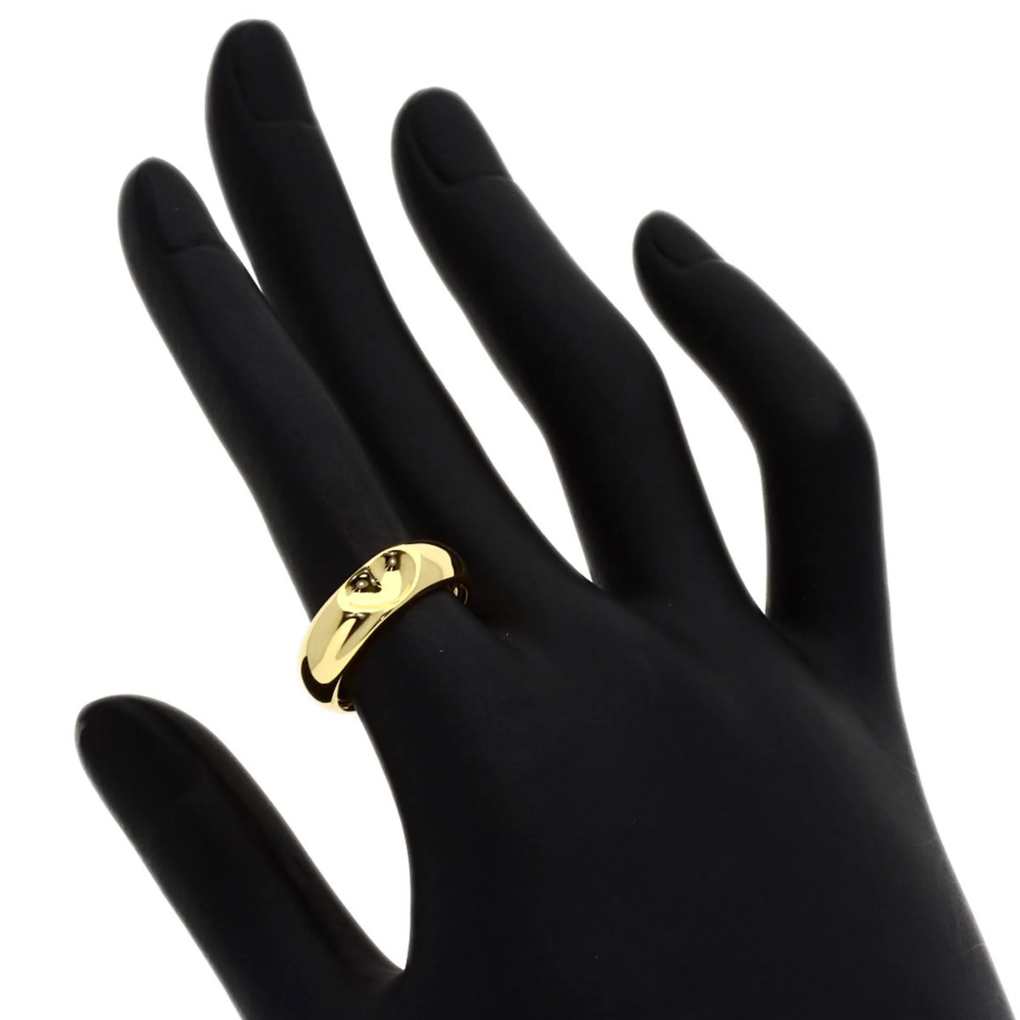 Full Heart Ring 18K Yellow Gold - Image 6
