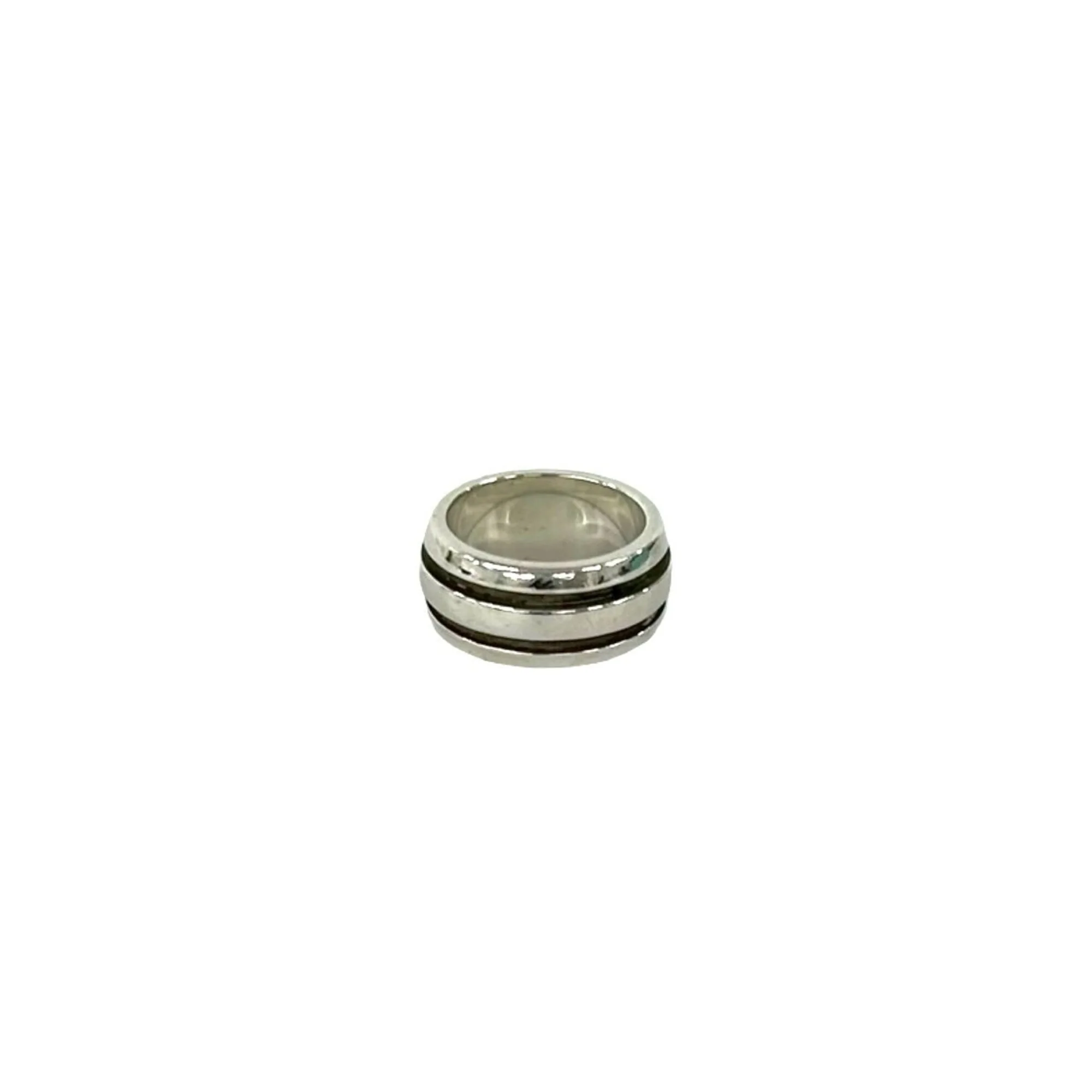 Grooved Double Line Ring Sterling Silver - Image 6