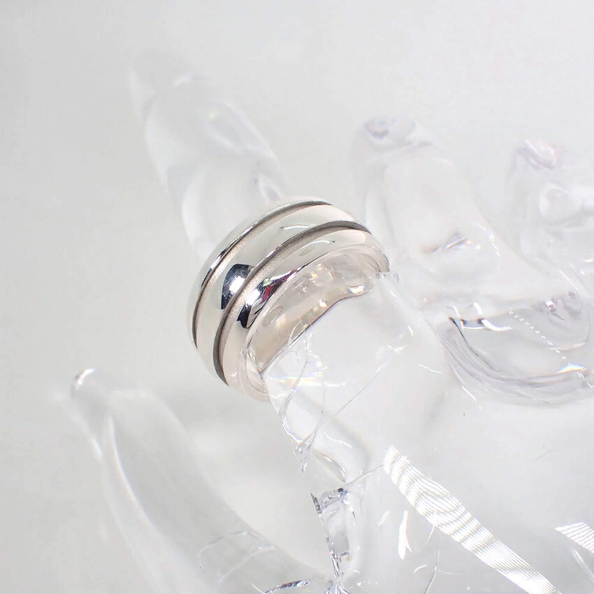 Grooved Double Line Ring Sterling Silver - Image 7