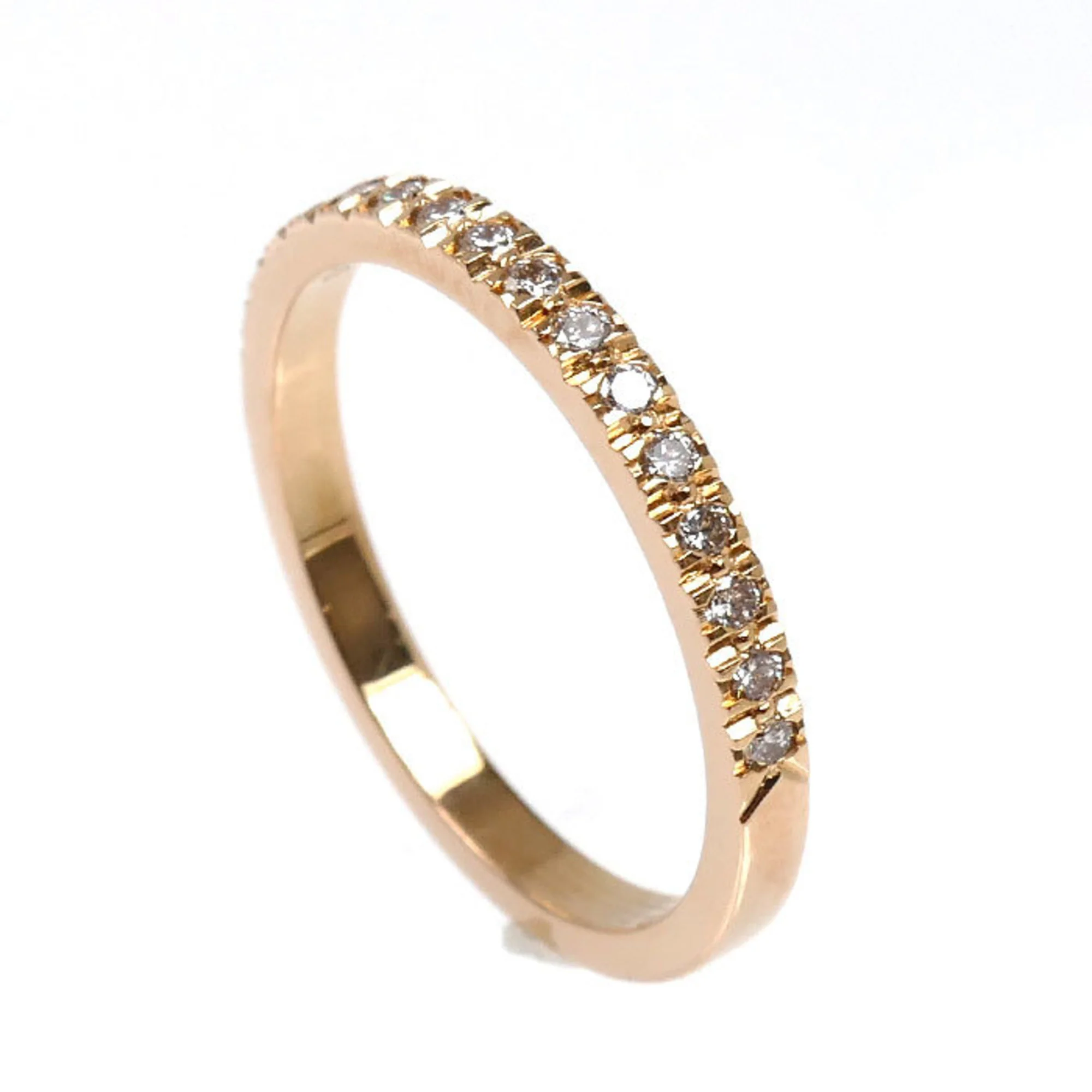 Half Eternity Ring 18K Rose Gold with Diamond - Image 2