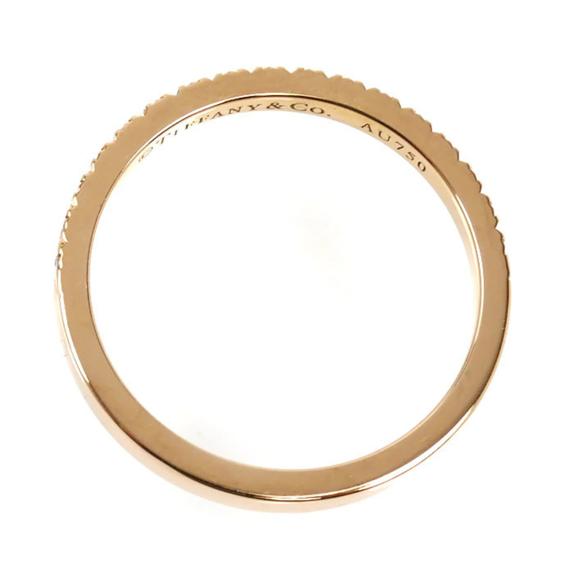 Half Eternity Ring 18K Rose Gold with Diamond - Image 4