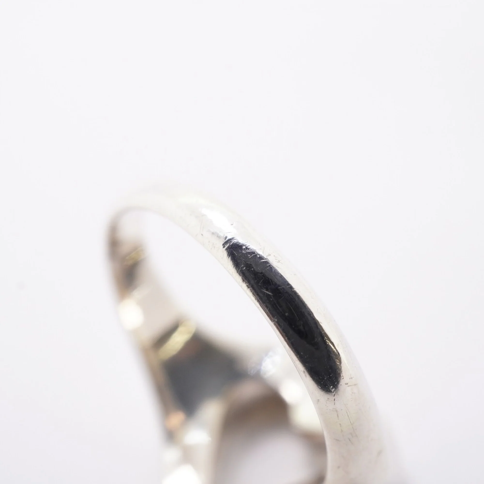 Heart Ribbon Ring Sterling Silver and 18K Yellow Gold - Image 9