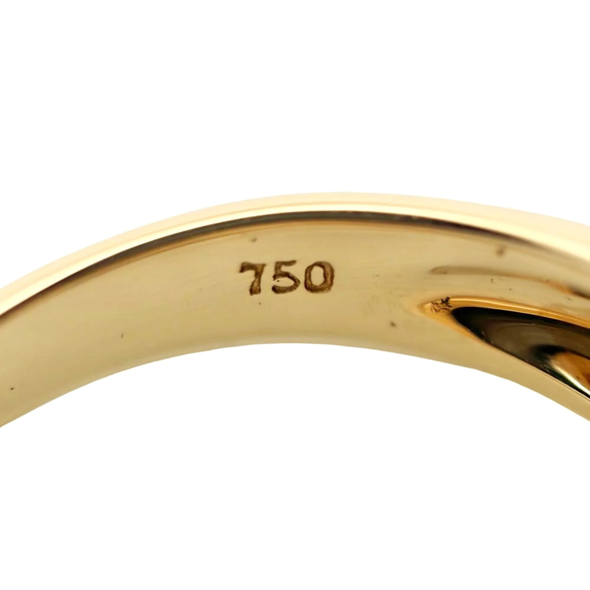 Heart Ring 18K Yellow Gold with Diamond - Image 7