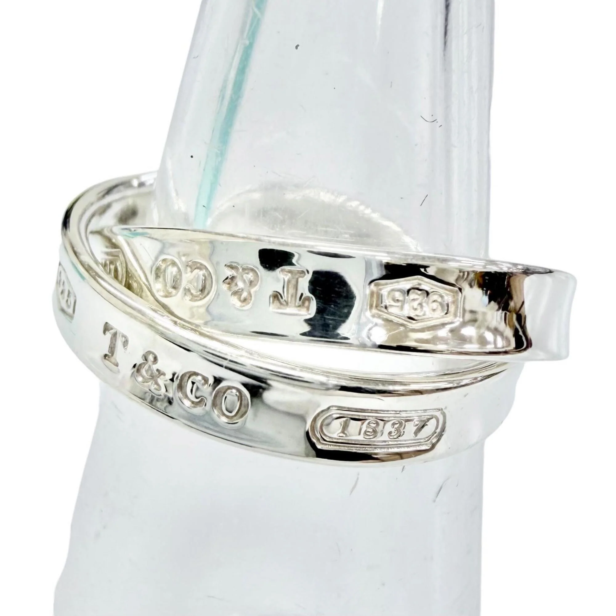 Interlocking Circle Ring Sterling Silver