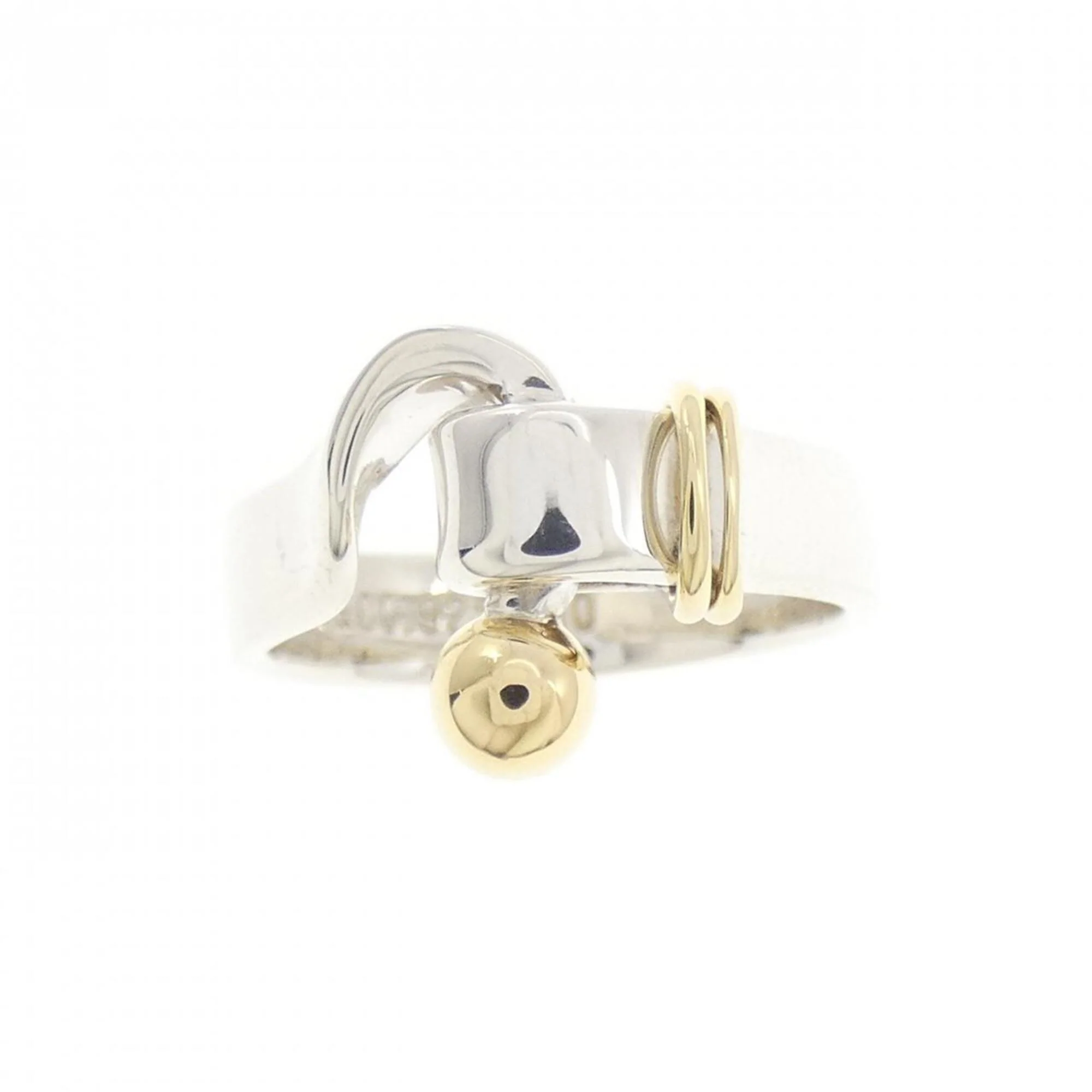 Love Knot Ring Sterling Silver and 18K Yellow Gold - Image 2