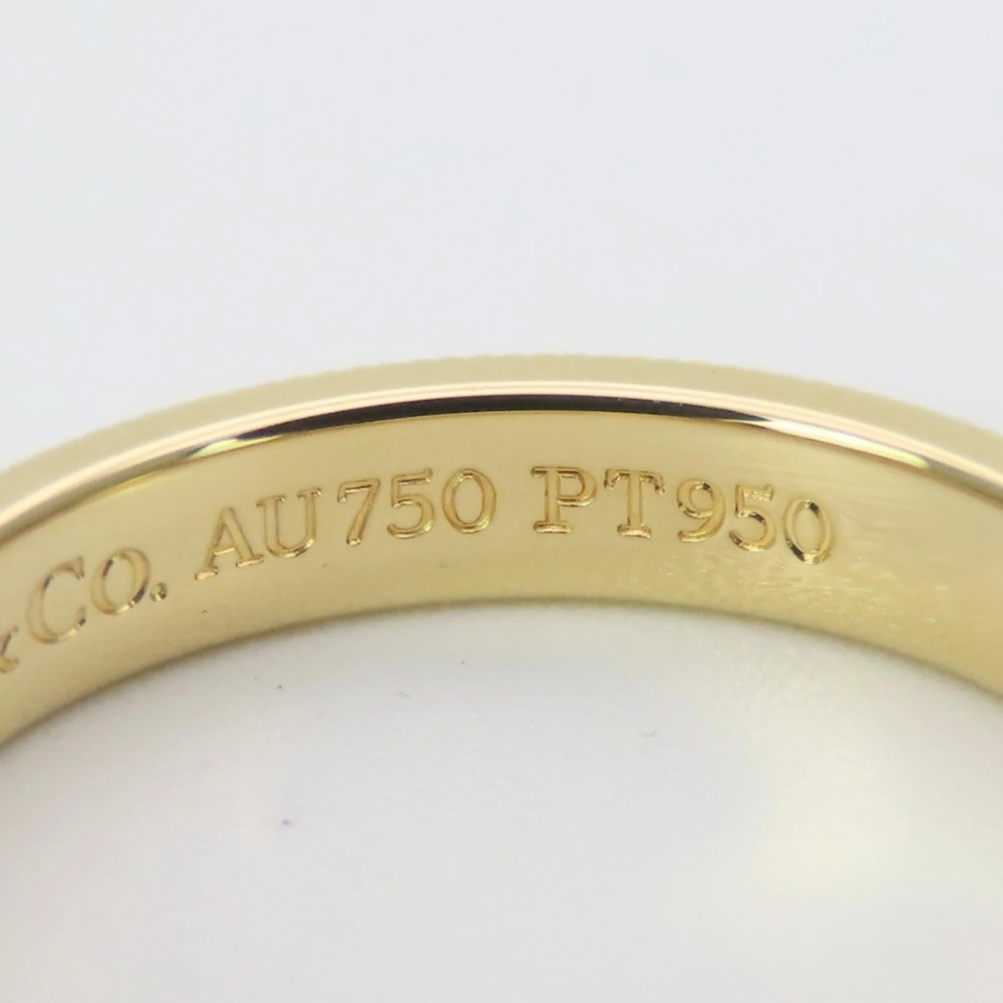 Milgrain Ring 18K Yellow Gold and Platinum - Image 5