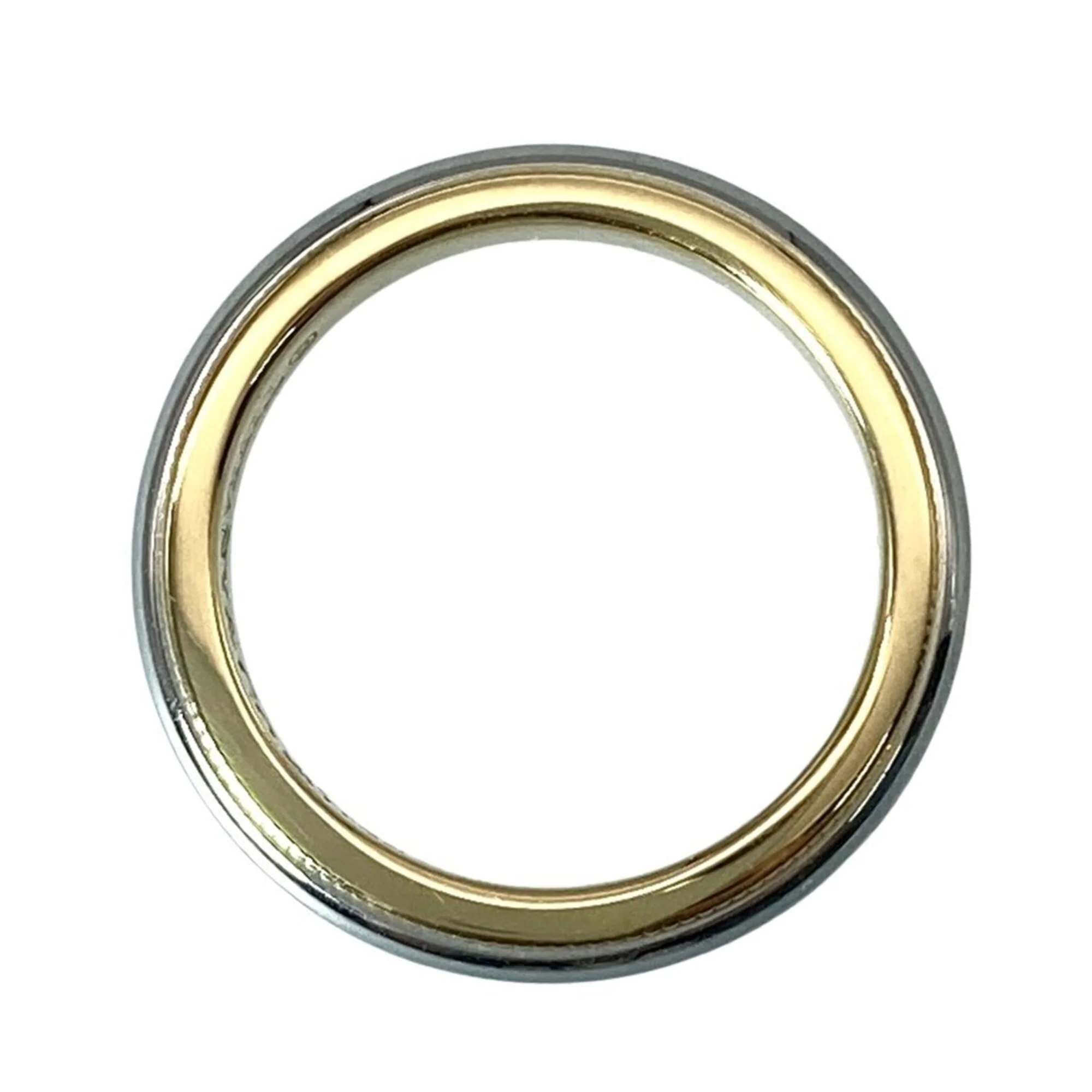 Milgrain Ring 18K Yellow Gold and Platinum - Image 3