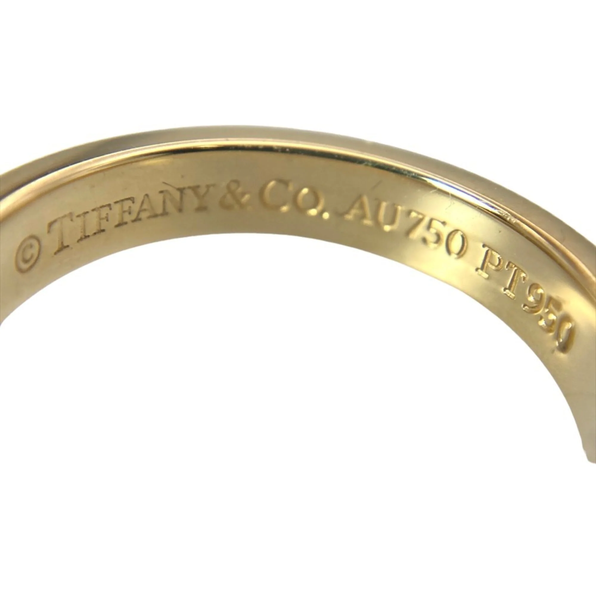 Milgrain Ring 18K Yellow Gold and Platinum - Image 5