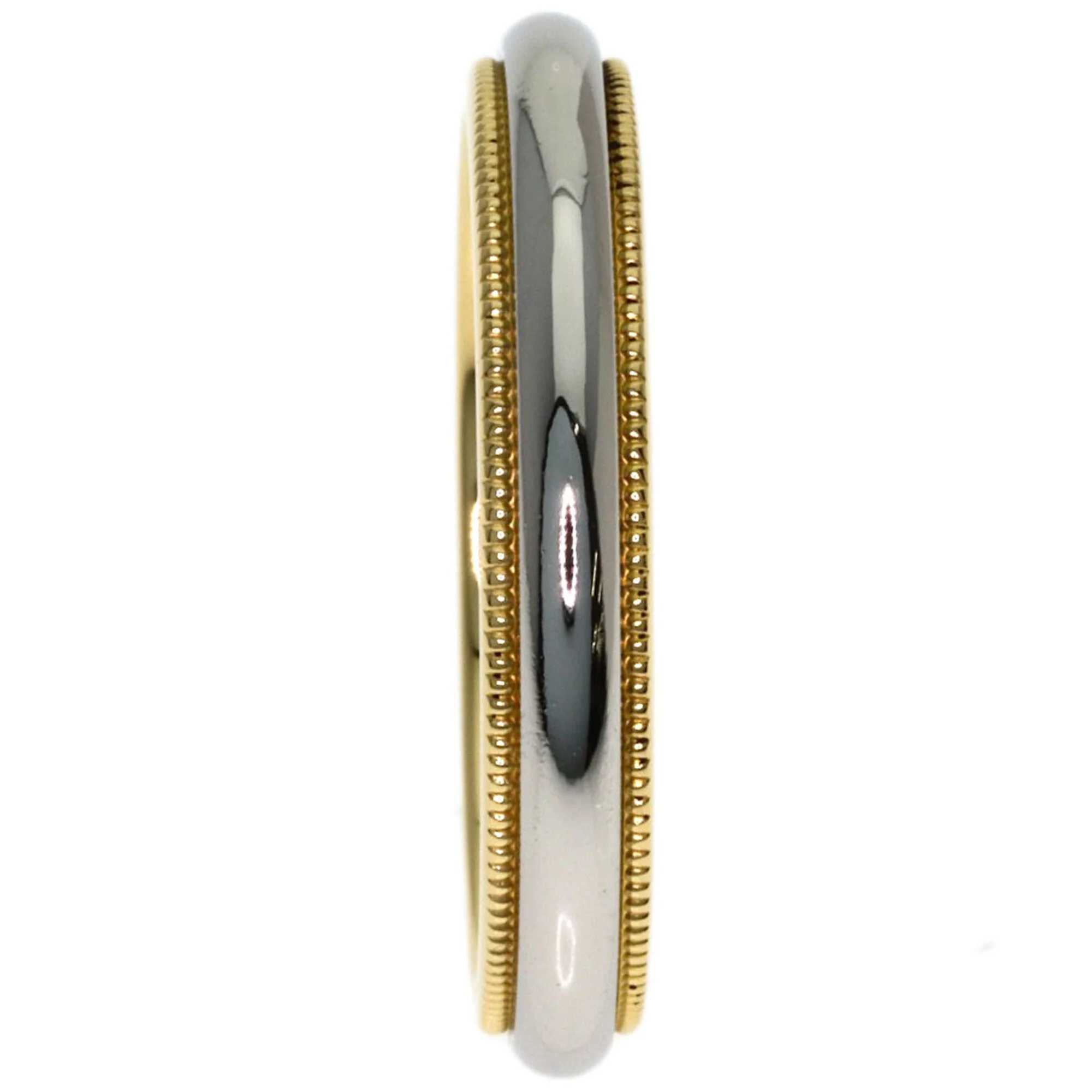 Milgrain Ring 18K Yellow Gold and Platinum - Image 3