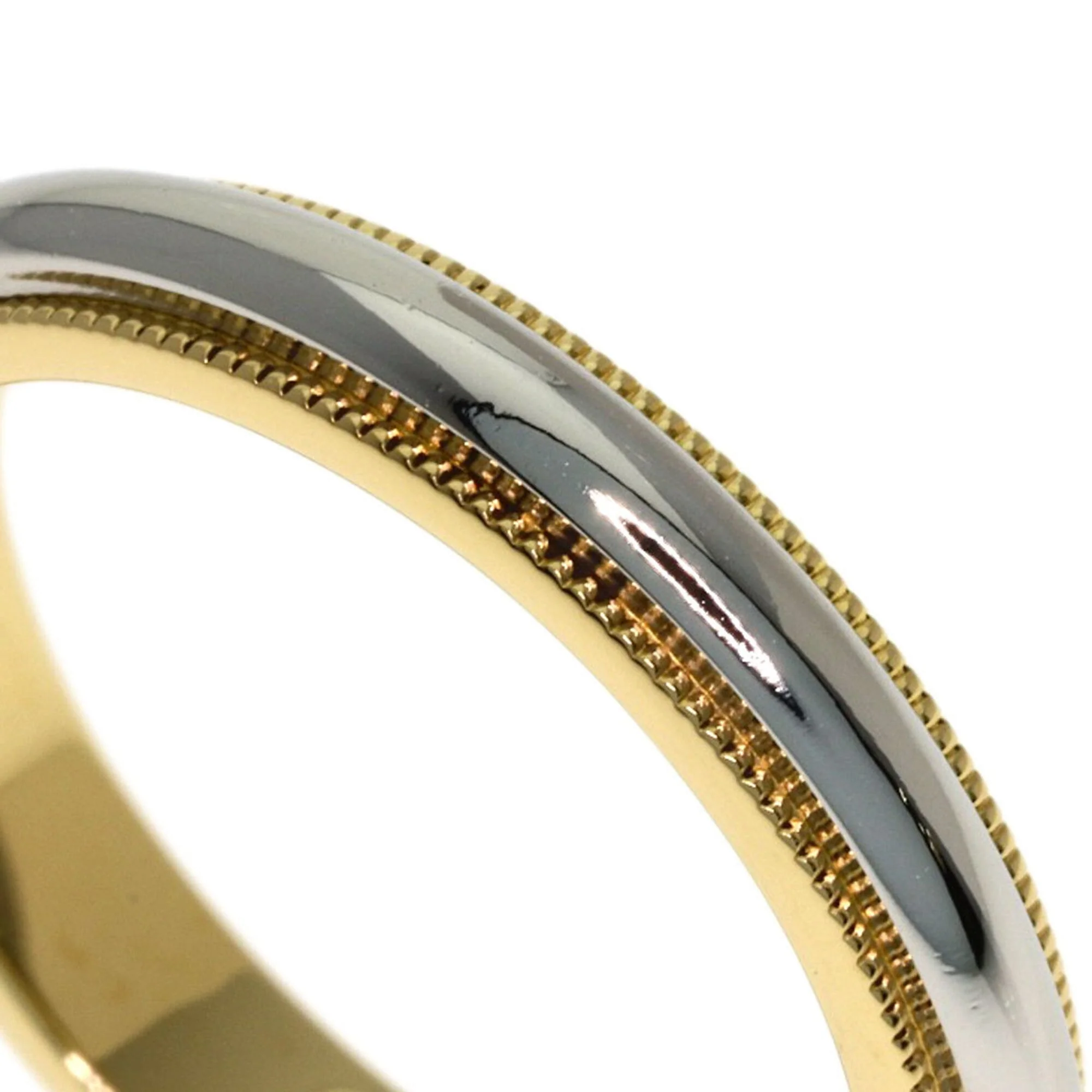 Milgrain Ring 18K Yellow Gold and Platinum - Image 7
