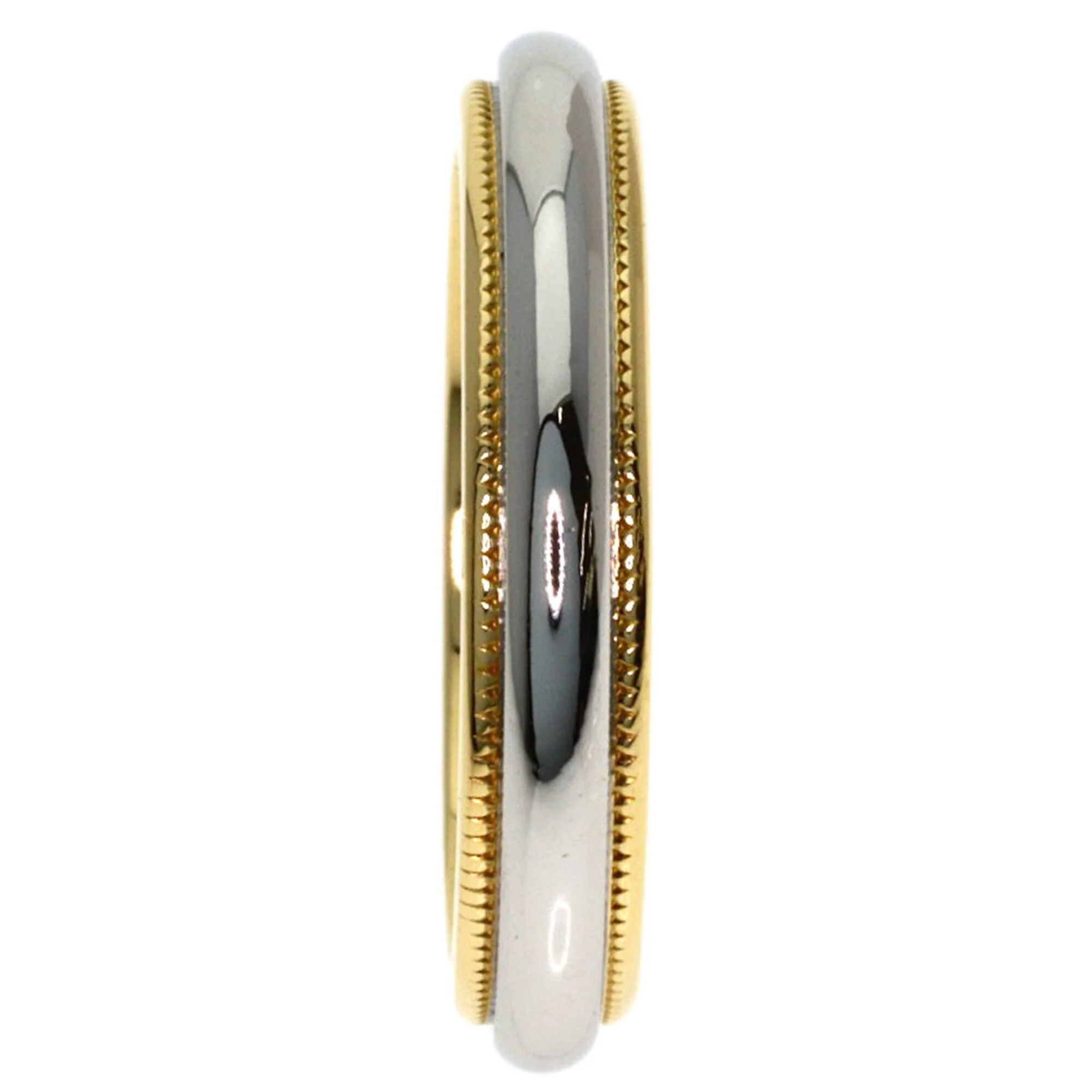 Milgrain Ring 18K Yellow Gold and Platinum - Image 3