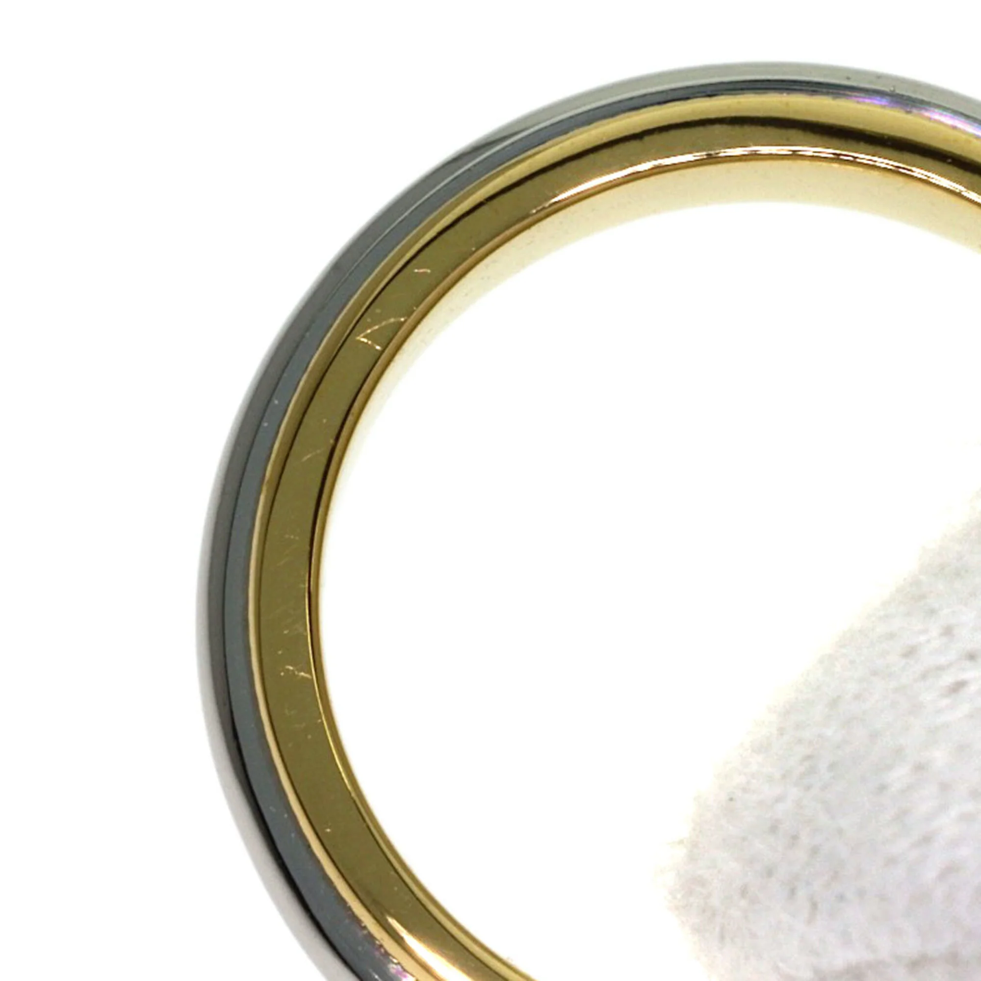 Milgrain Ring 18K Yellow Gold and Platinum - Image 7