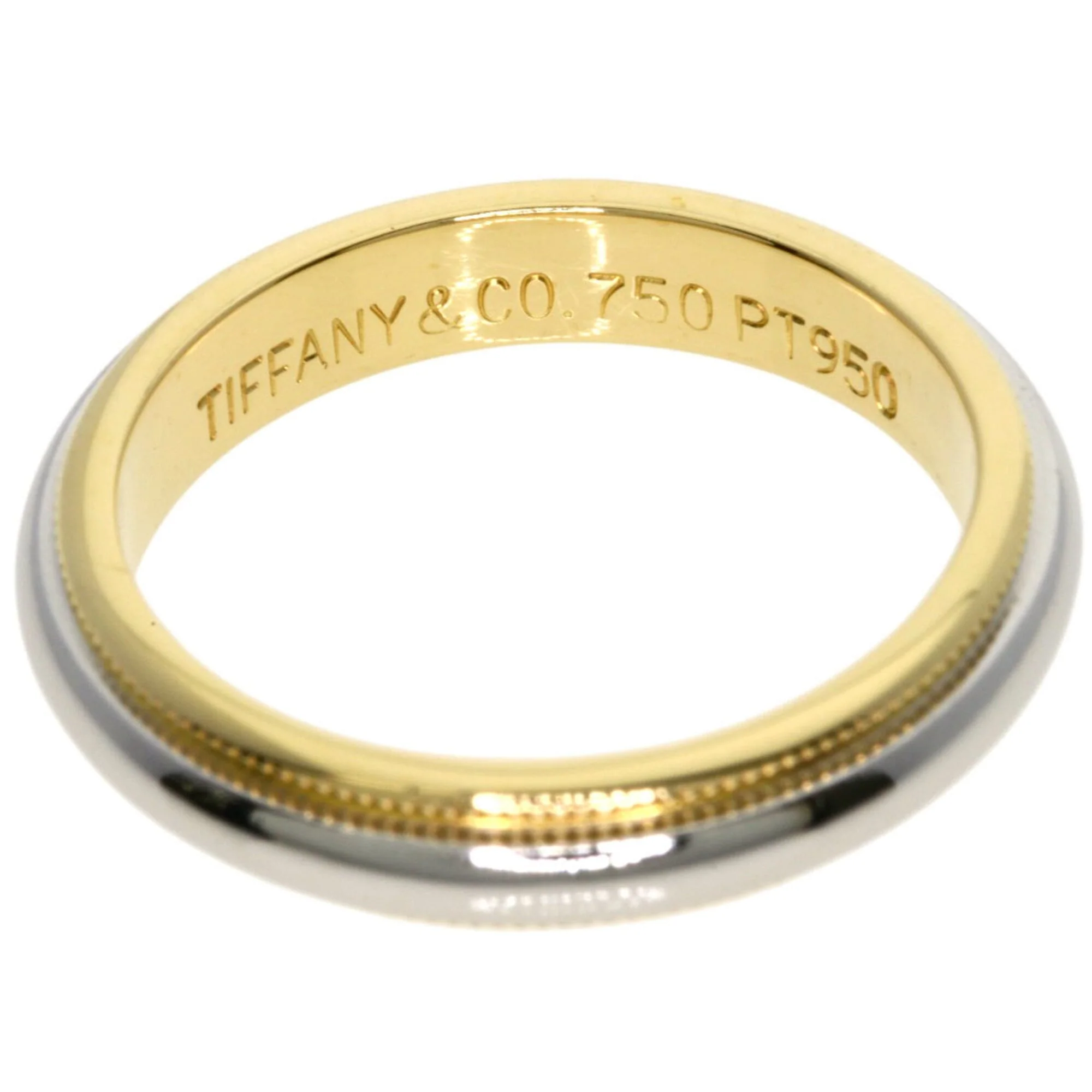 Milgrain Ring 18K Yellow Gold and Platinum - Image 4
