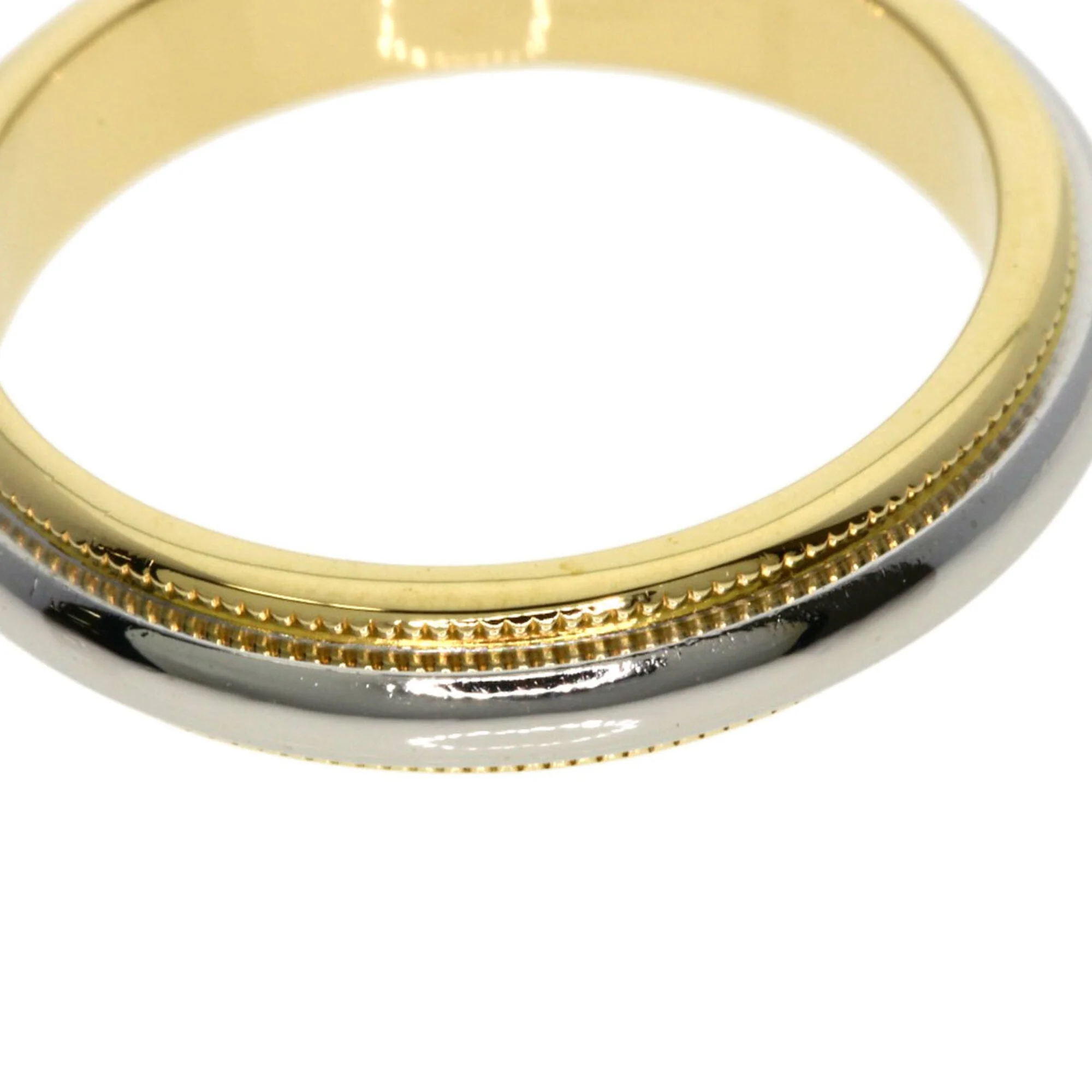 Milgrain Ring 18K Yellow Gold and Platinum - Image 7