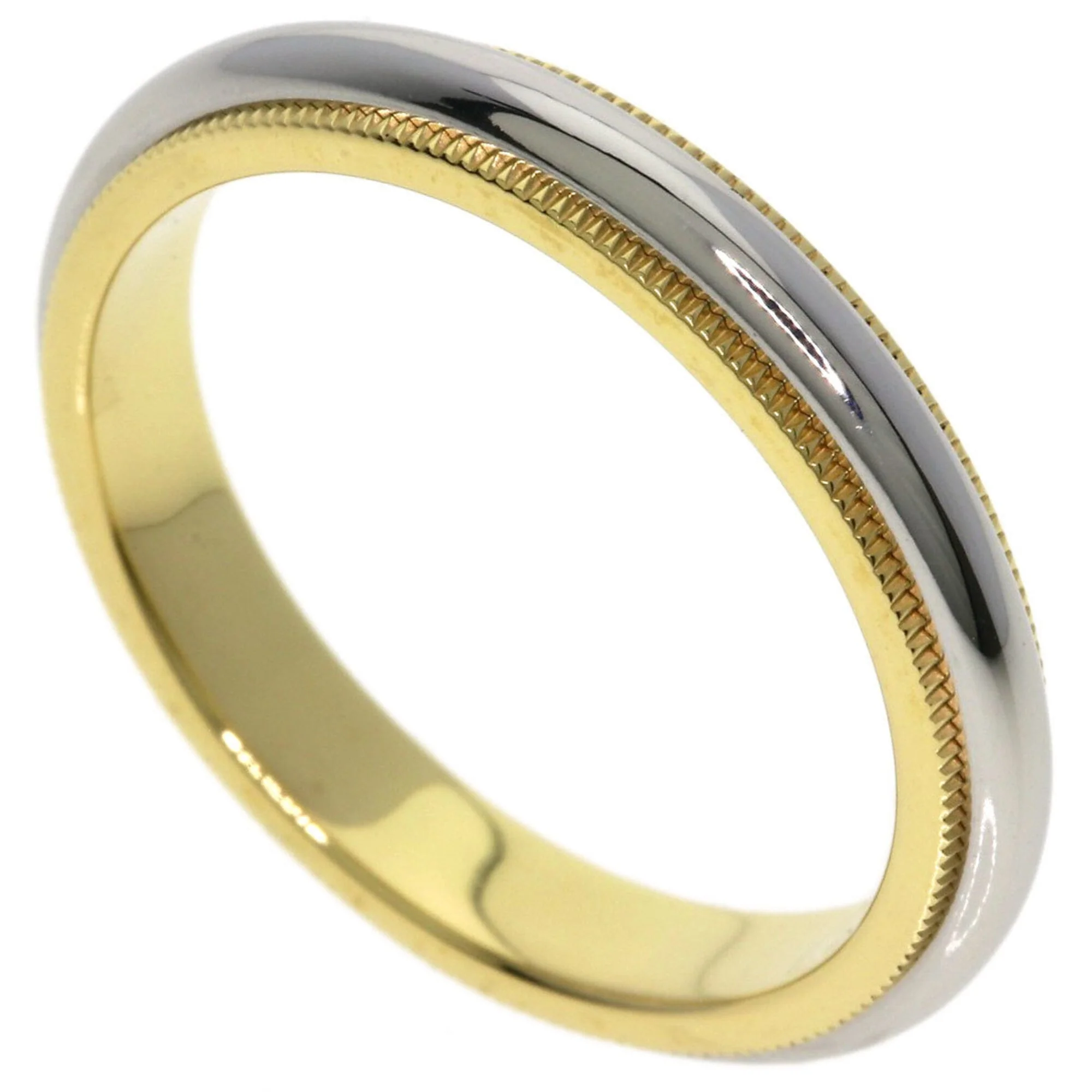 Milgrain Ring 18K Yellow Gold and Platinum