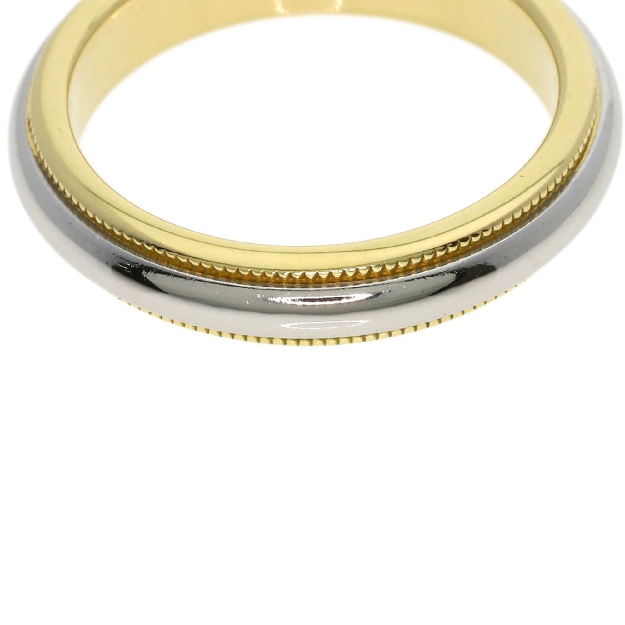 Milgrain Ring 18K Yellow Gold and Platinum - Image 6