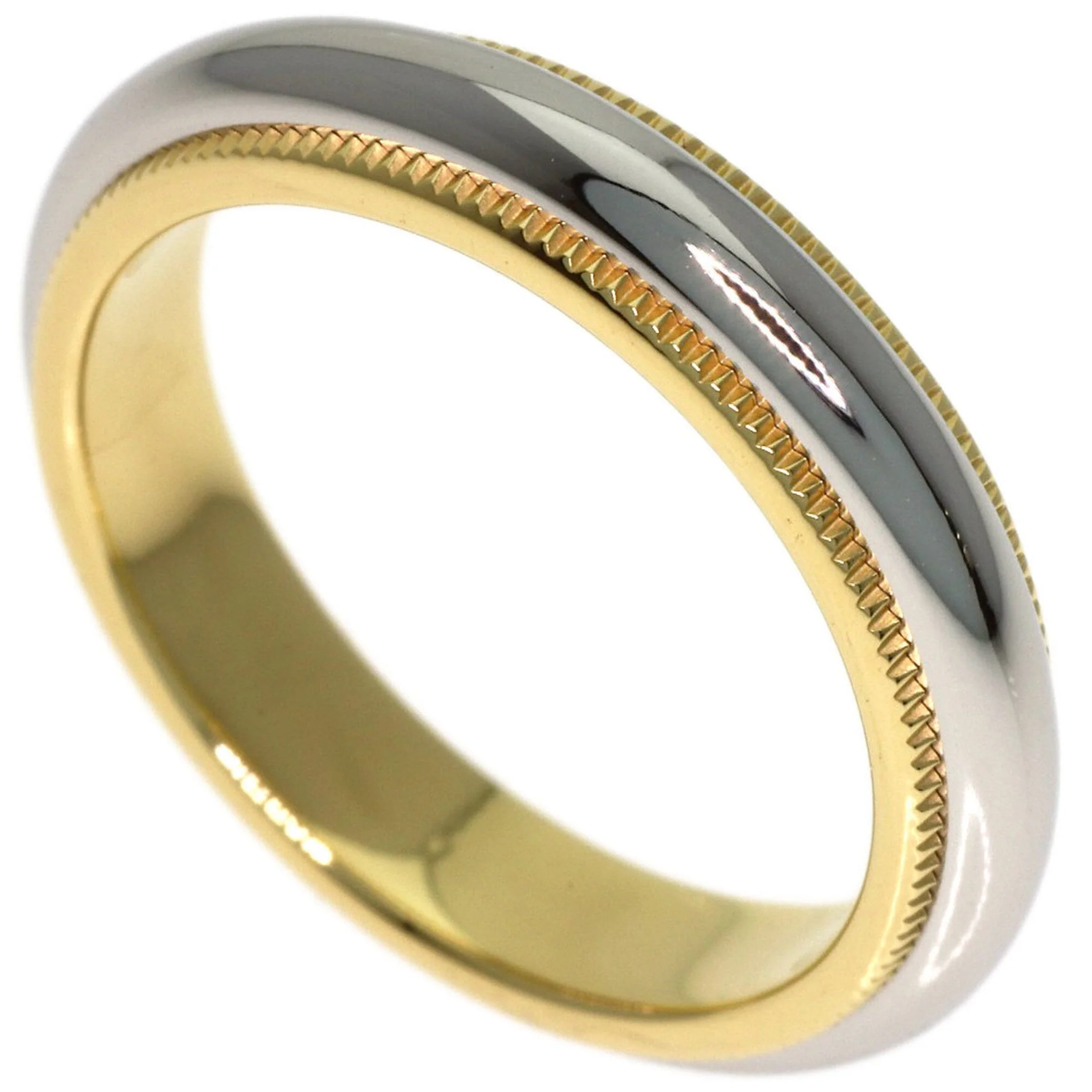 Milgrain Ring 18K Yellow Gold and Platinum