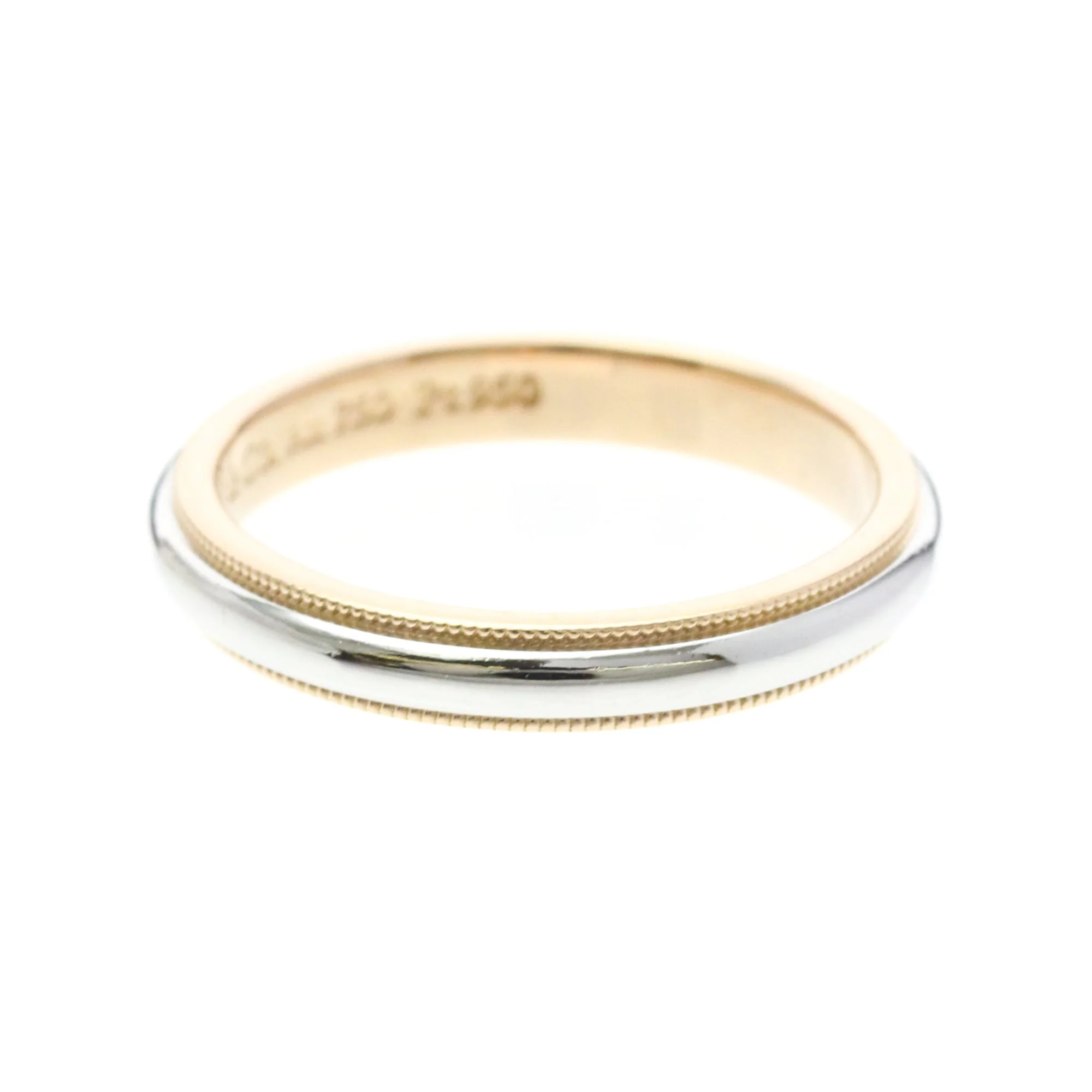 Milgrain Ring Sterling Silver and 18K Rose Gold and Platinum - Image 4
