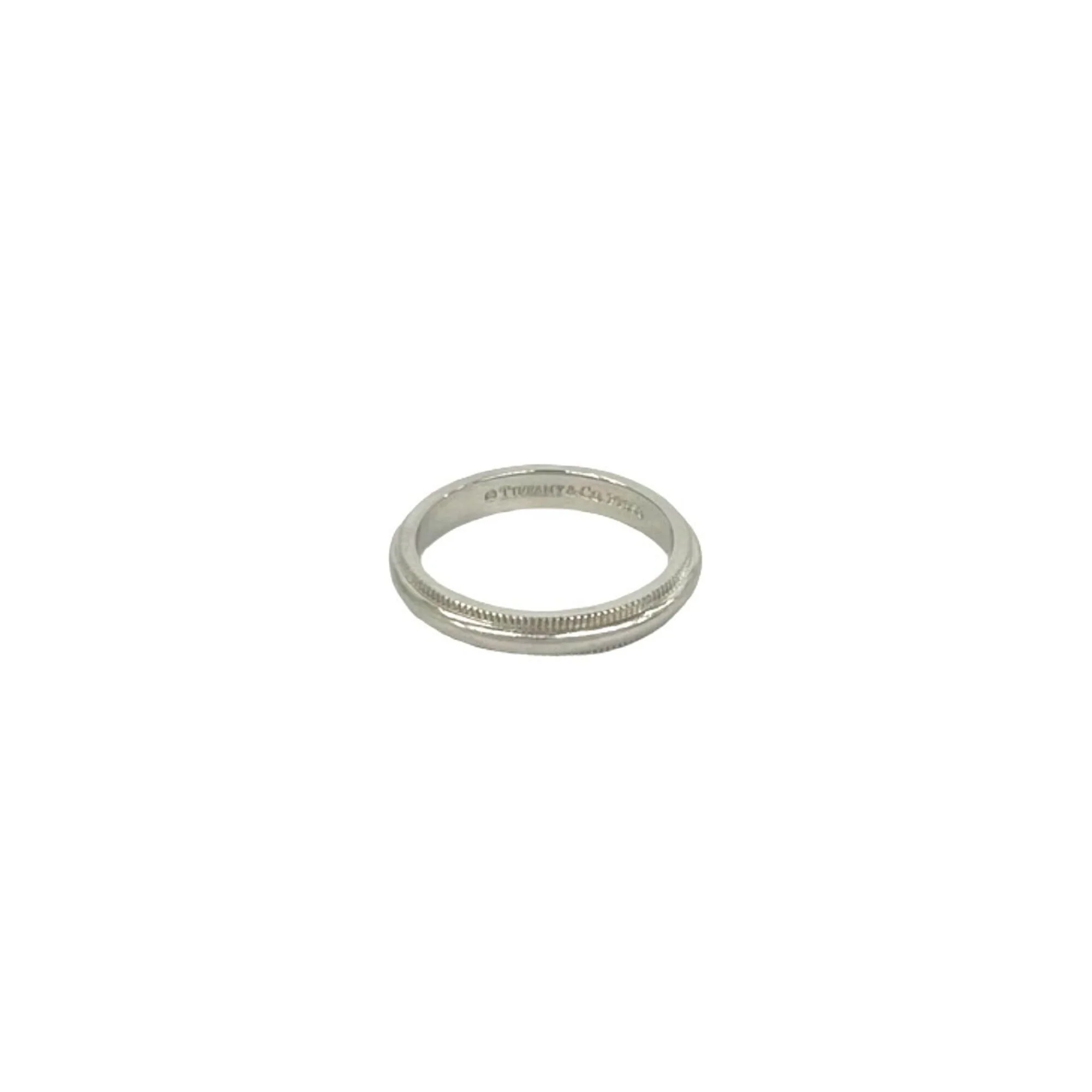 Milgrain Ring Sterling Silver and Platinum