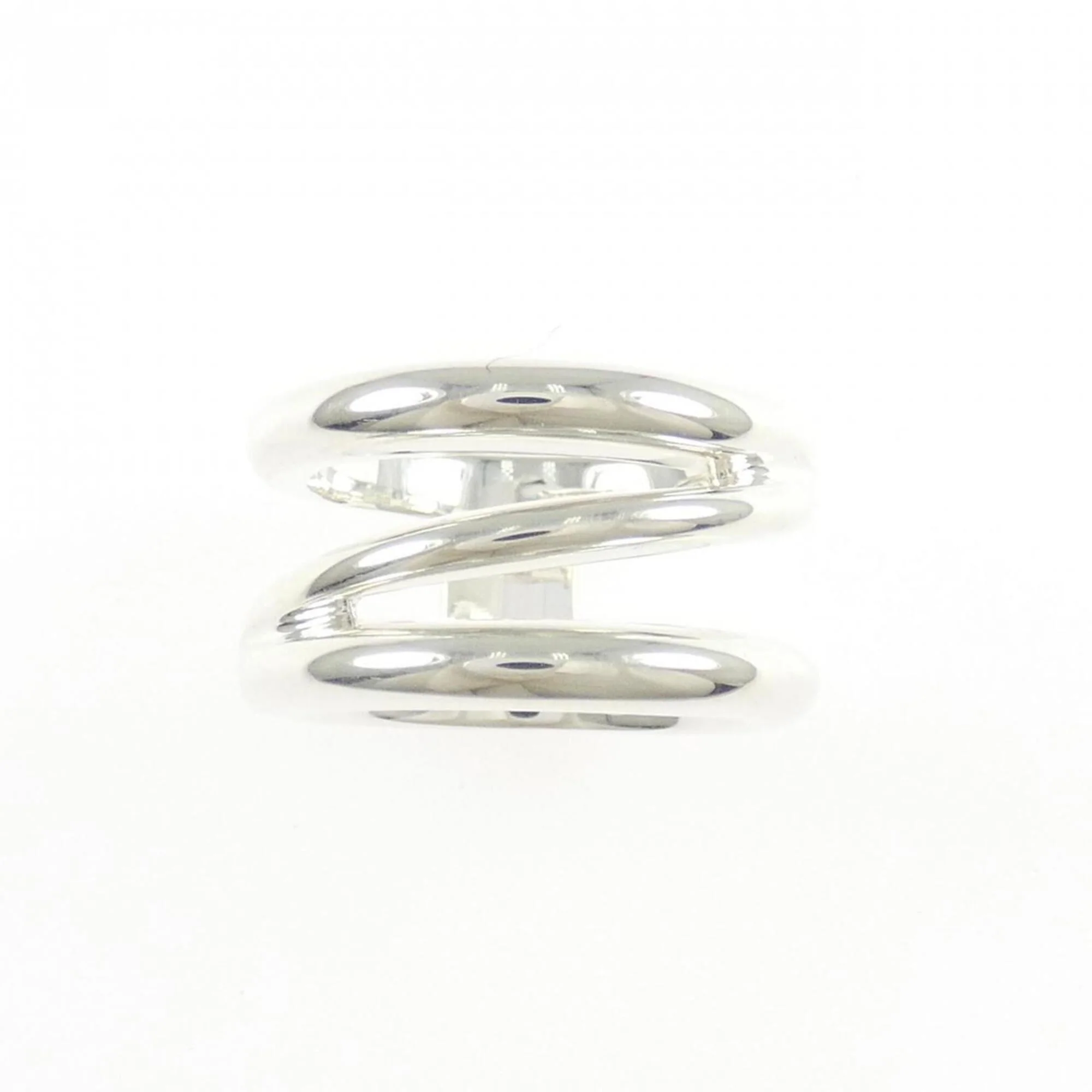 Open Diagonal Ring Sterling Silver - Image 2