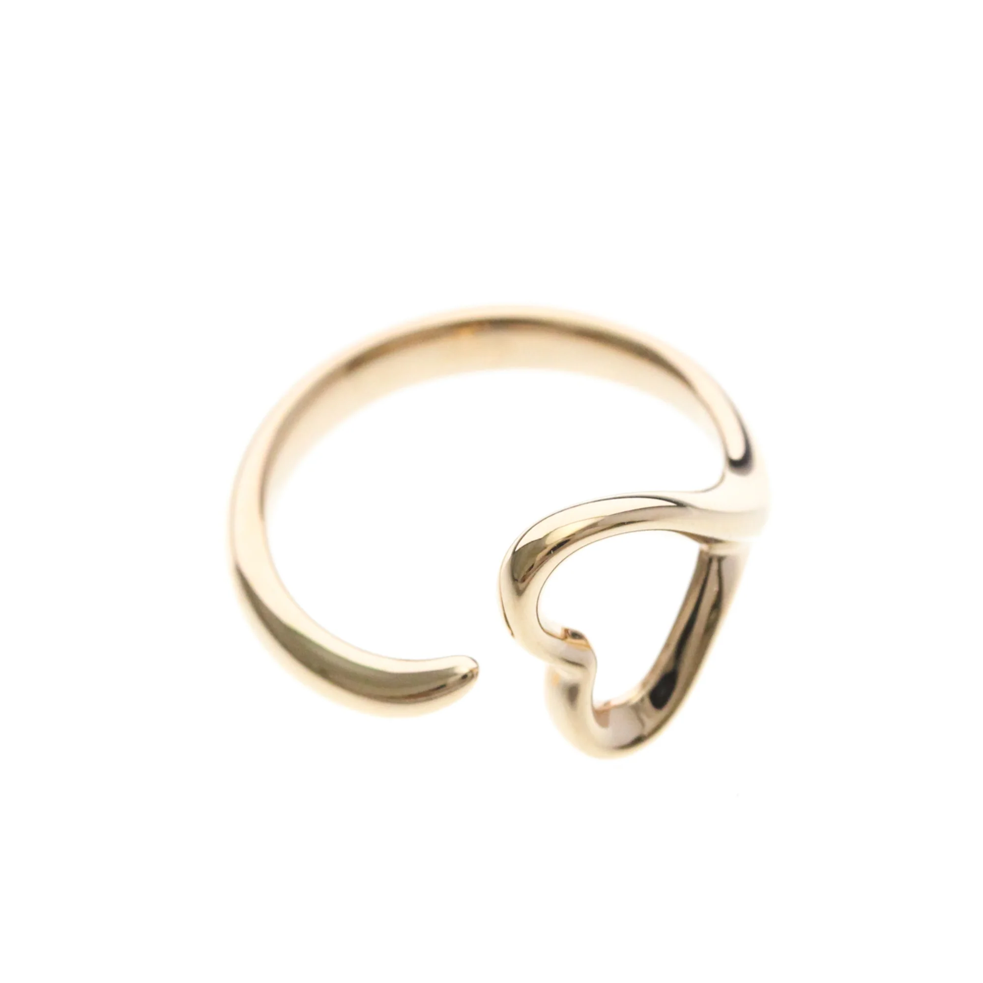 Open Heart Ring 18K Rose Gold 11mm - Image 9