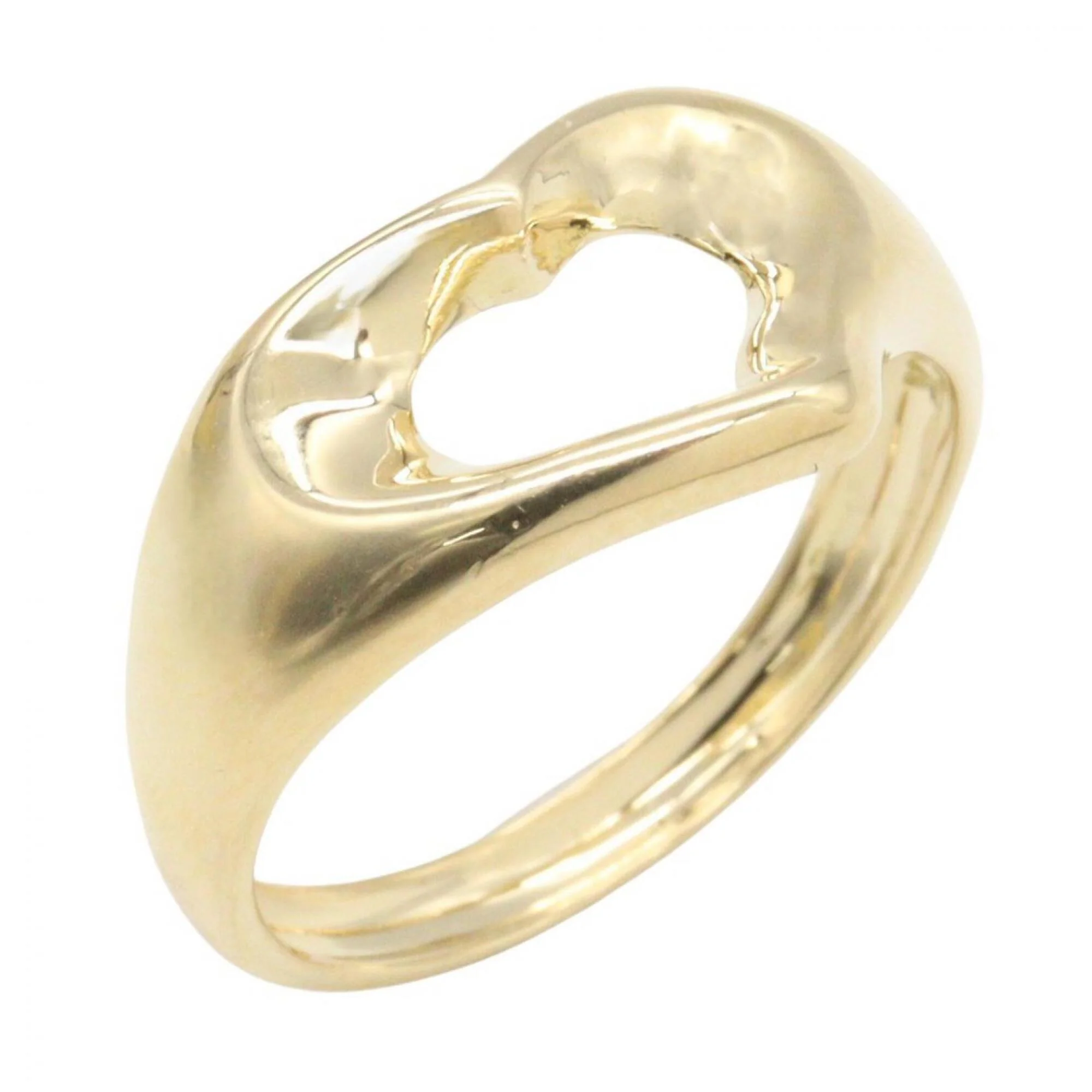 Open Heart Ring 18K Yellow Gold