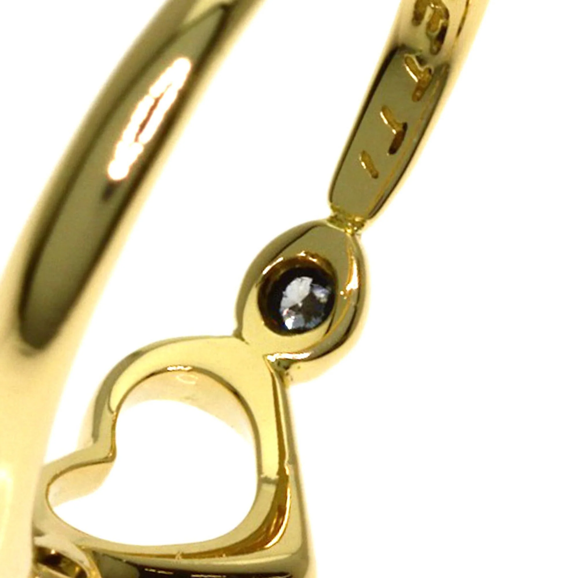 Open Heart Ring 18K Yellow Gold - Image 9