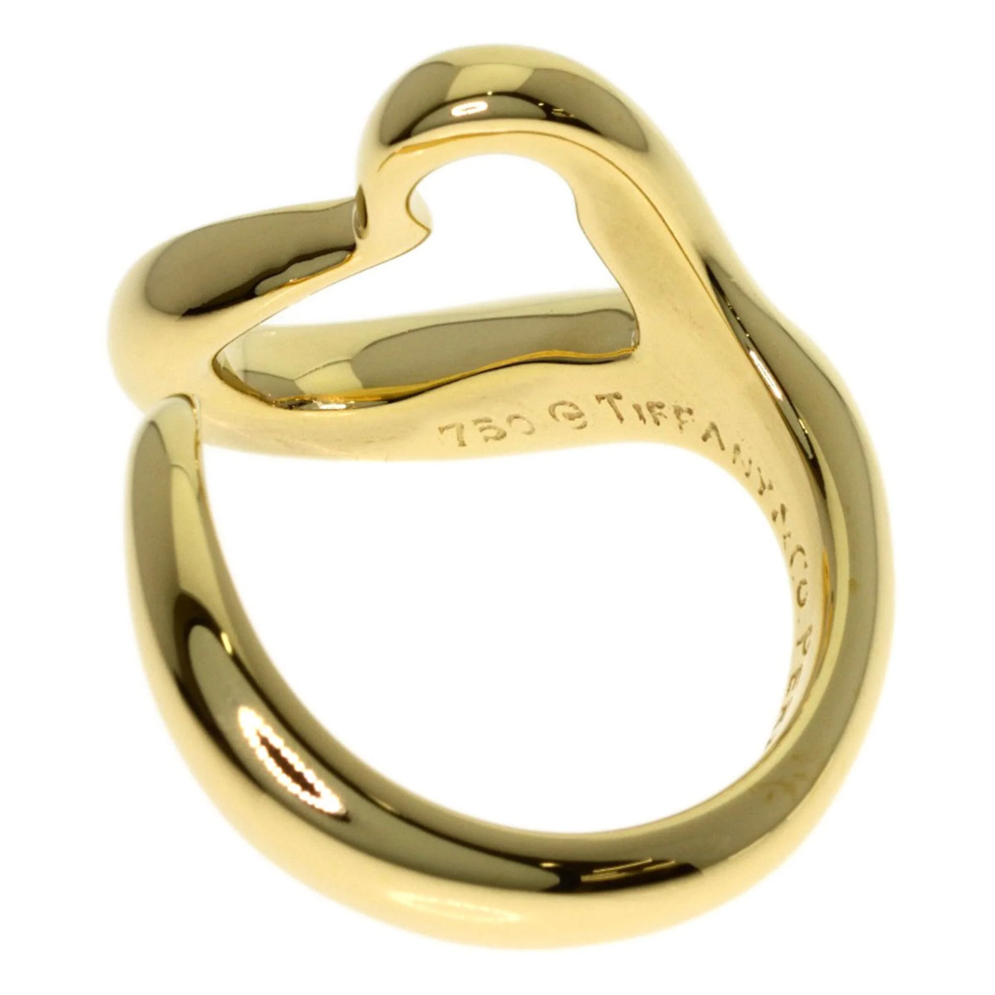 Open Heart Ring 18K Yellow Gold - Image 4
