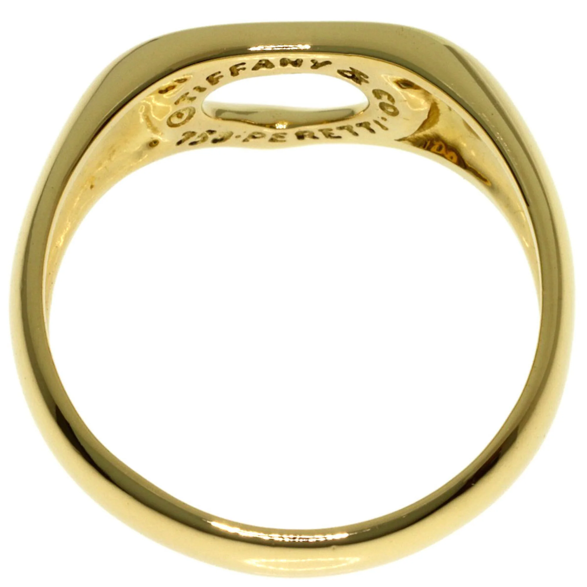Open Heart Ring 18K Yellow Gold - Image 4