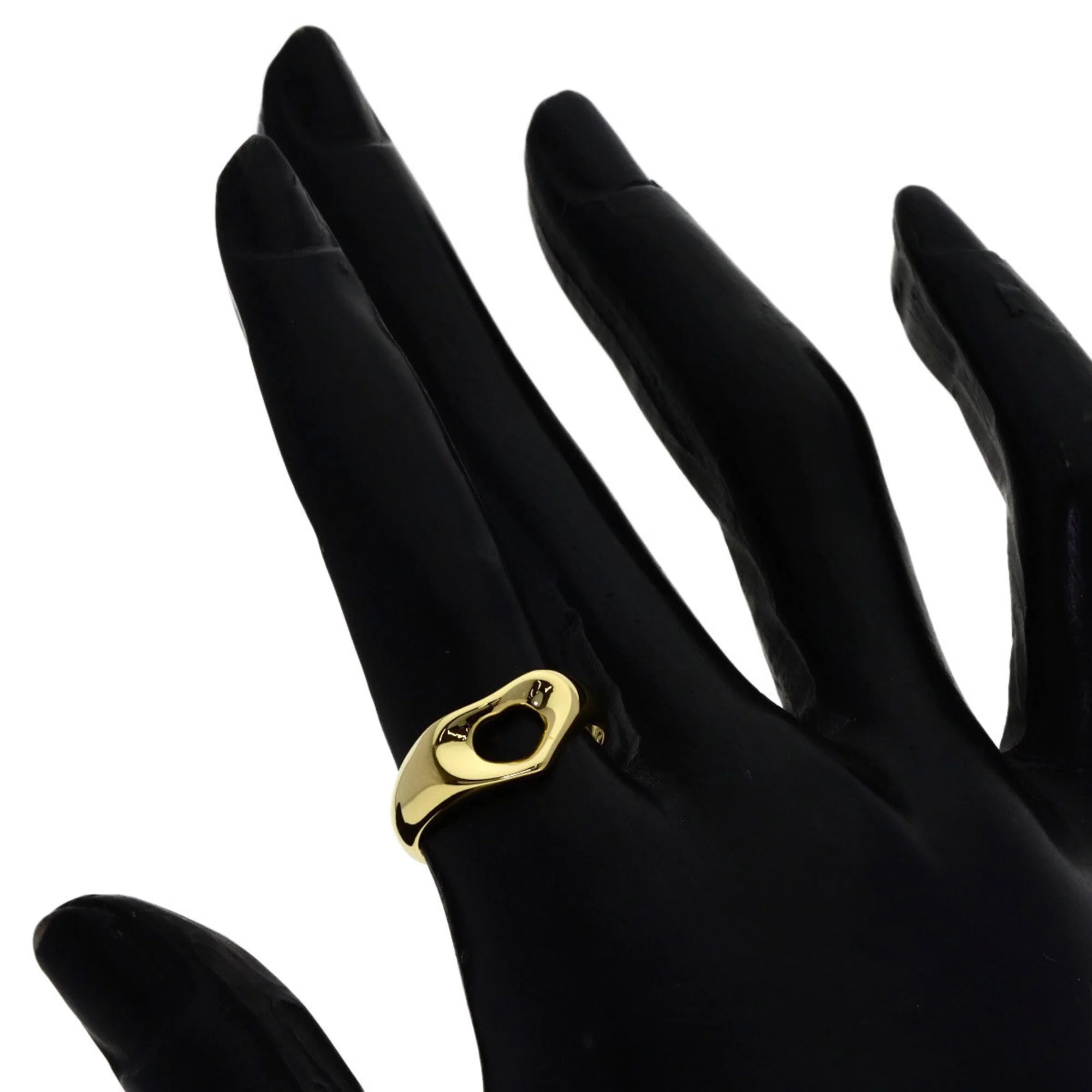 Open Heart Ring 18K Yellow Gold - Image 6