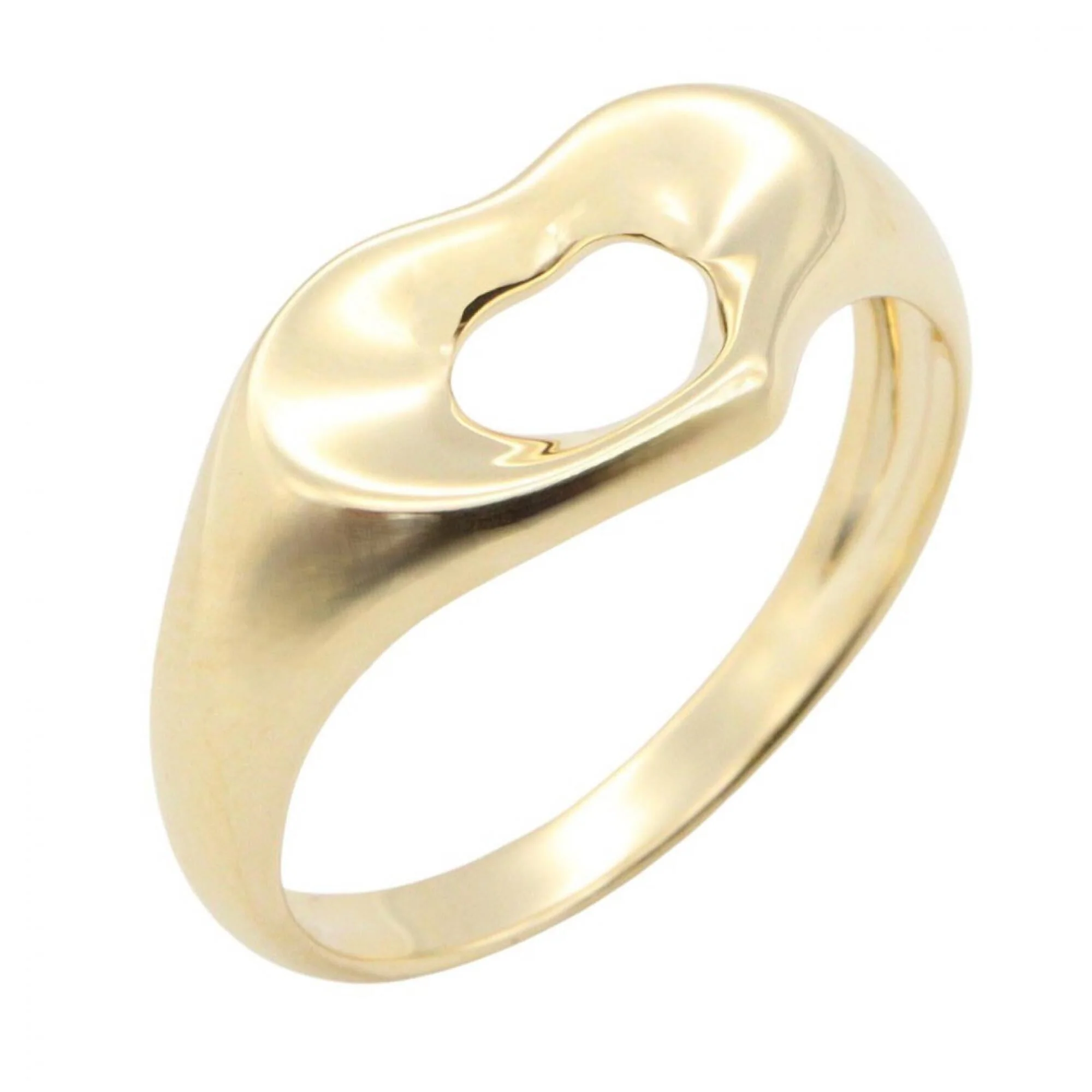 Open Heart Ring 18K Yellow Gold