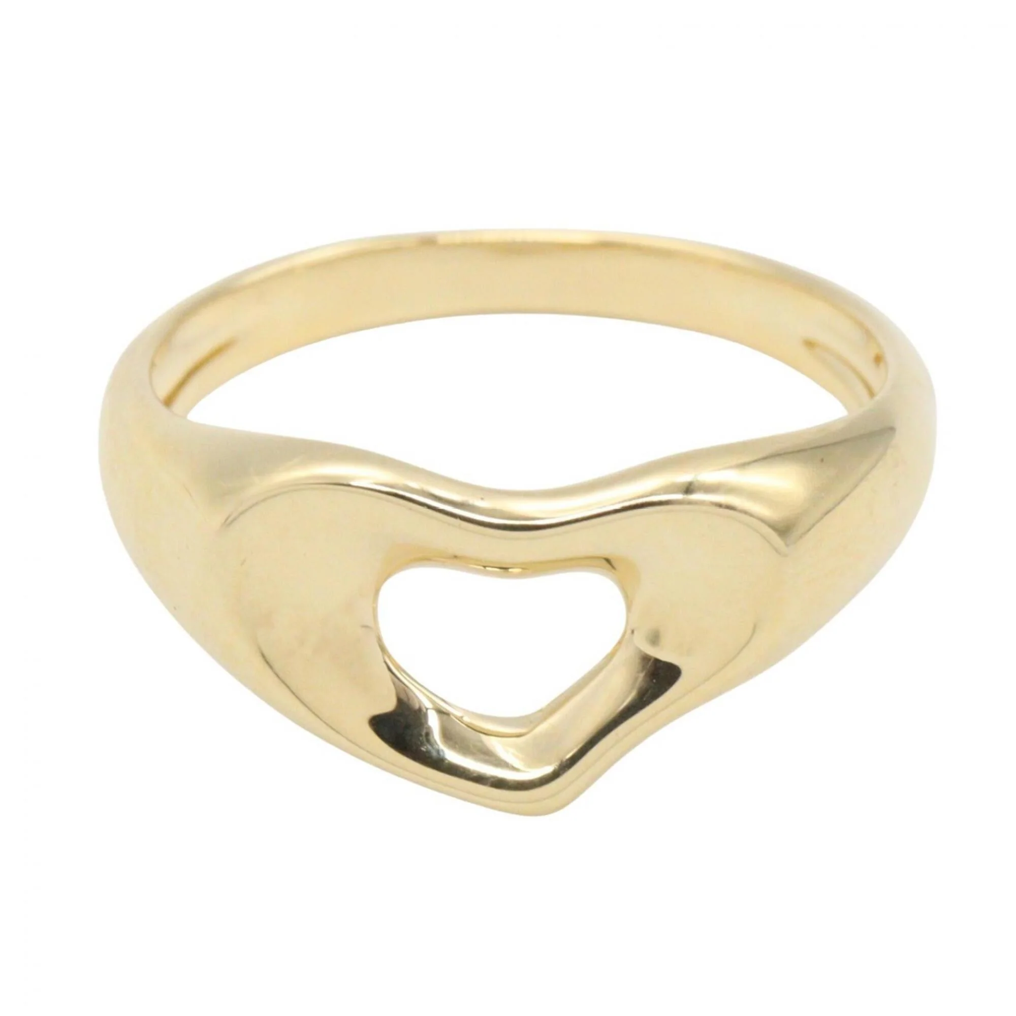Open Heart Ring 18K Yellow Gold - Image 2