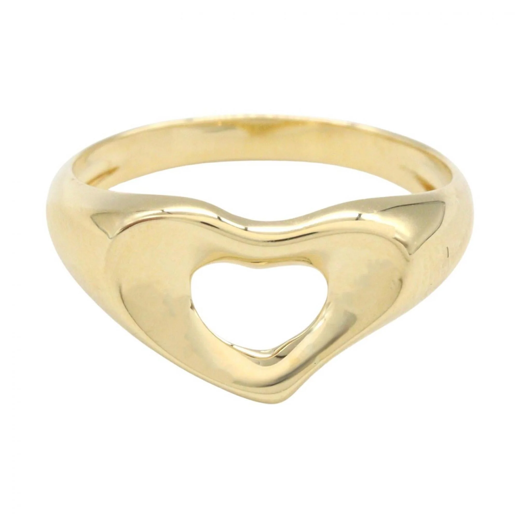 Open Heart Ring 18K Yellow Gold - Image 2