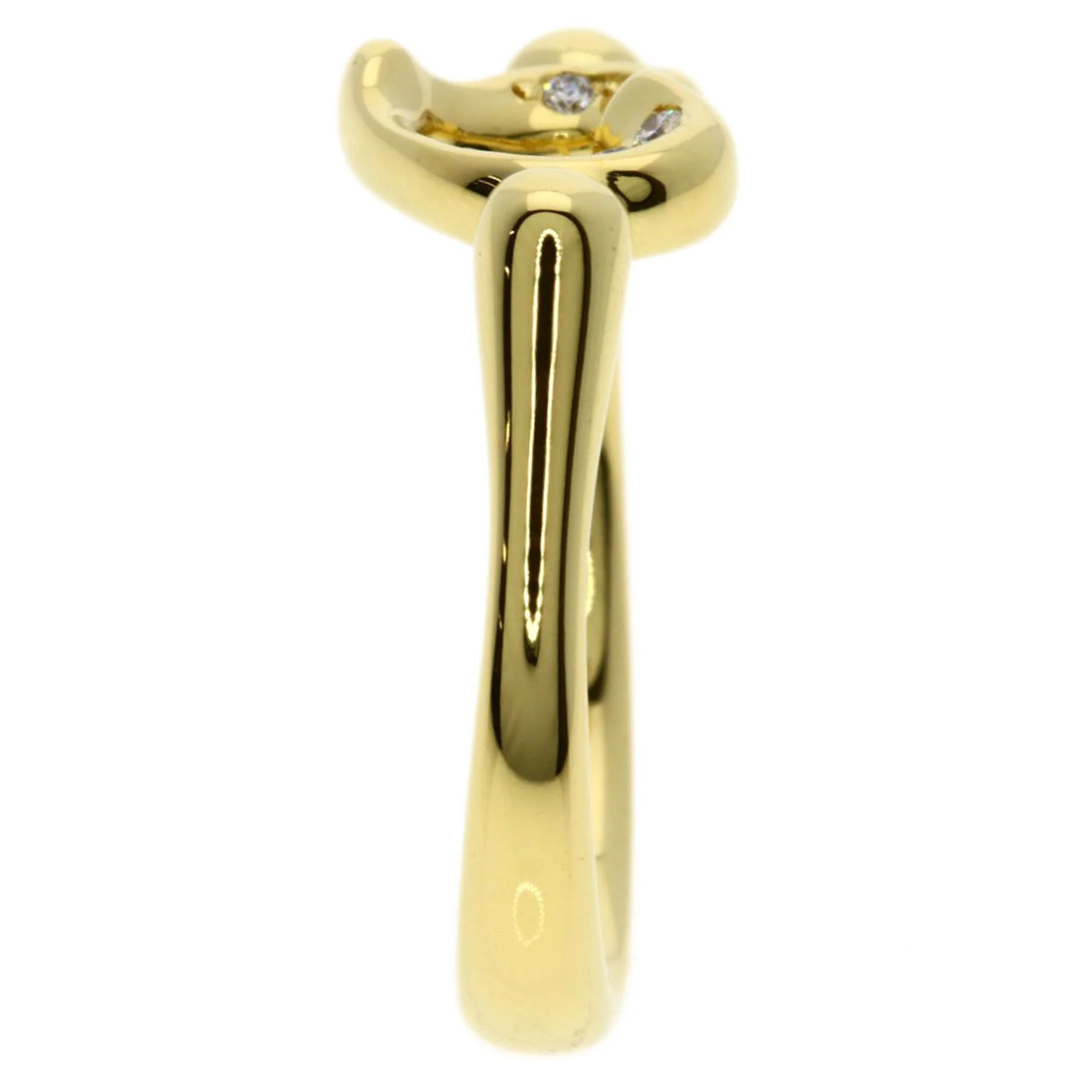 Open Heart Ring 18K Yellow Gold - Image 3