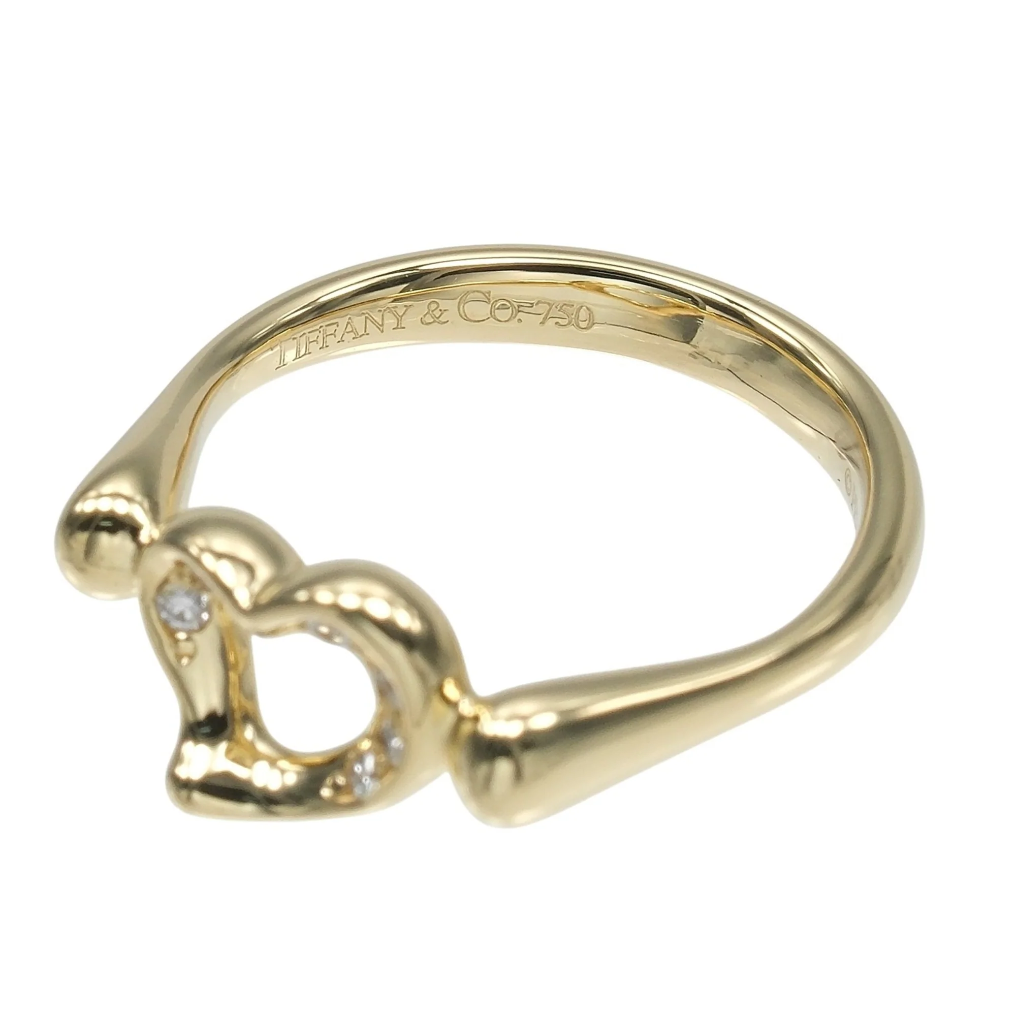 Open Heart Ring 18K Yellow Gold - Image 5