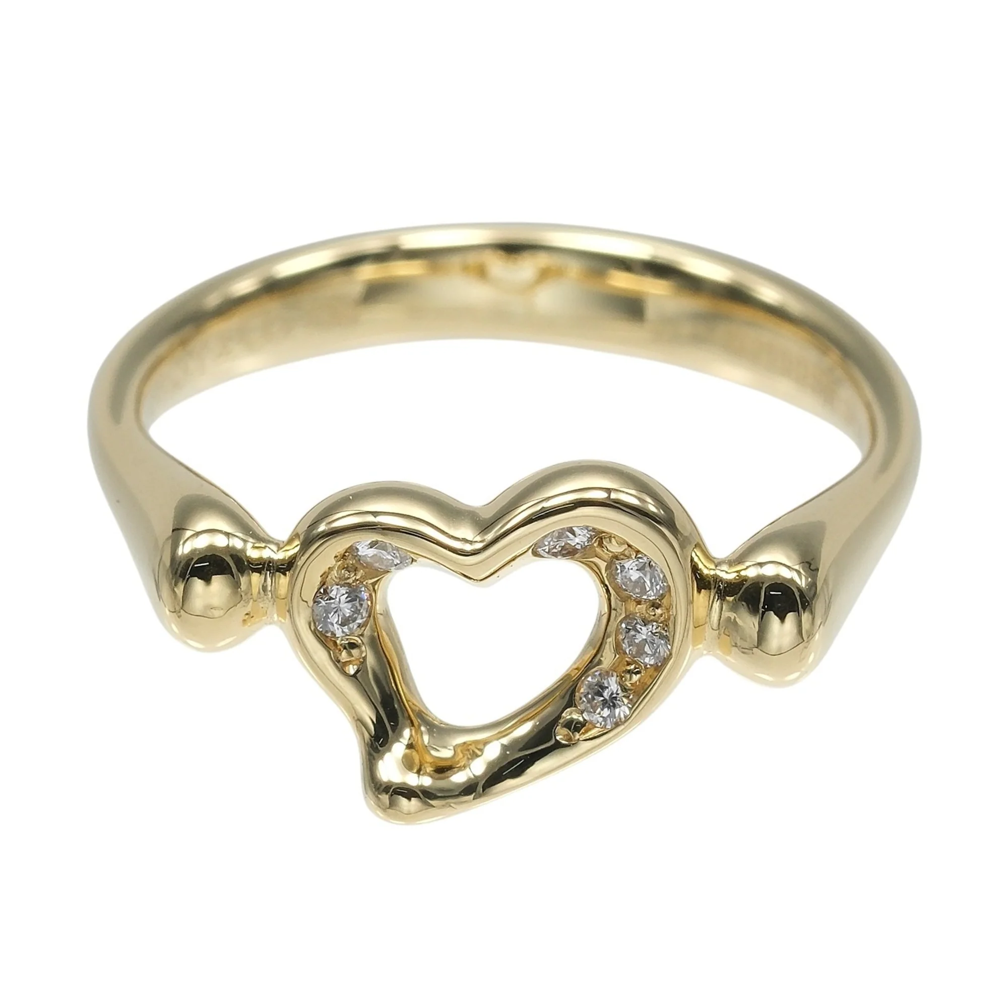 Open Heart Ring 18K Yellow Gold - Image 6