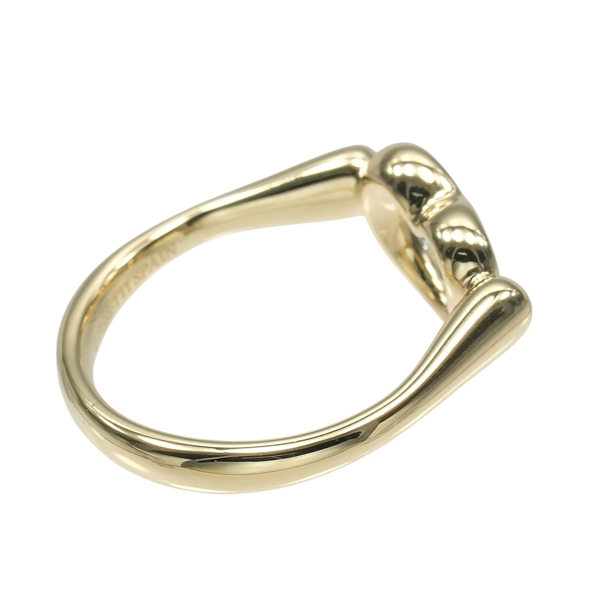 Open Heart Ring 18K Yellow Gold - Image 8