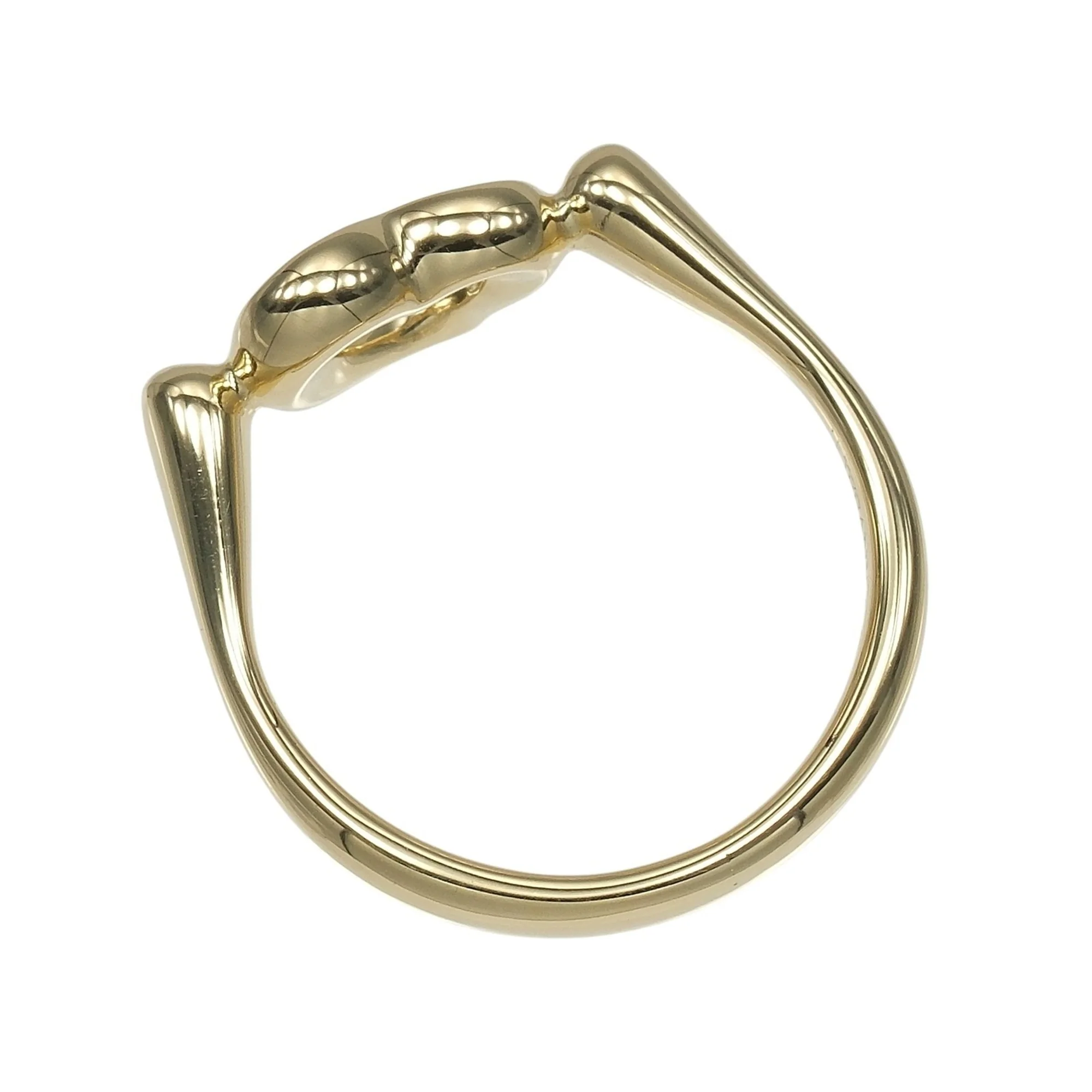 Open Heart Ring 18K Yellow Gold - Image 9