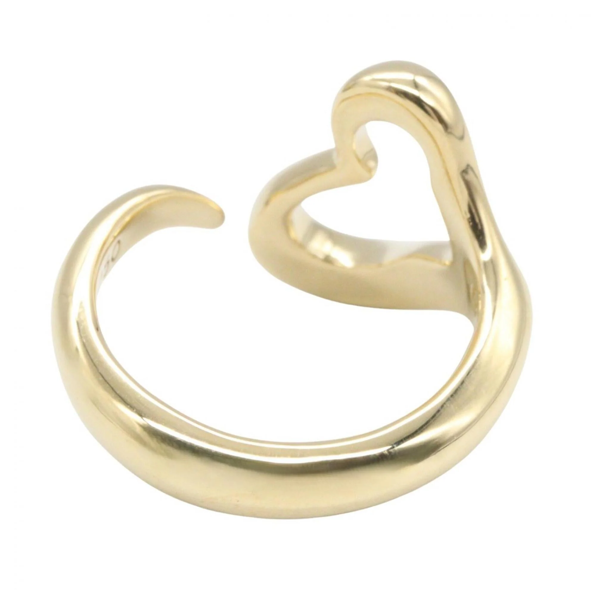 Open Heart Ring 18K Yellow Gold - Image 3